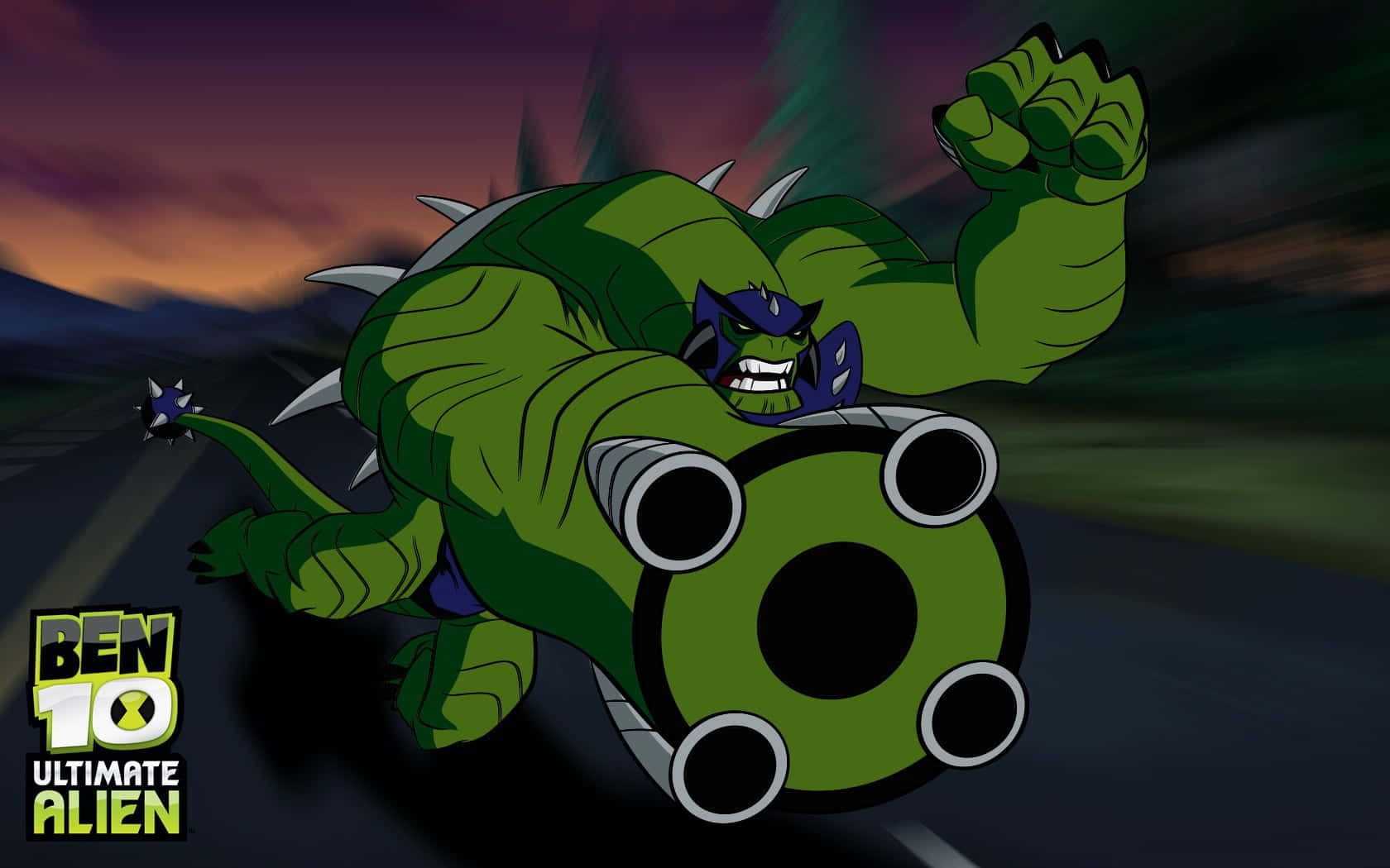The Ultimate Hero! Ben 10 in action with his Omnitrix.
