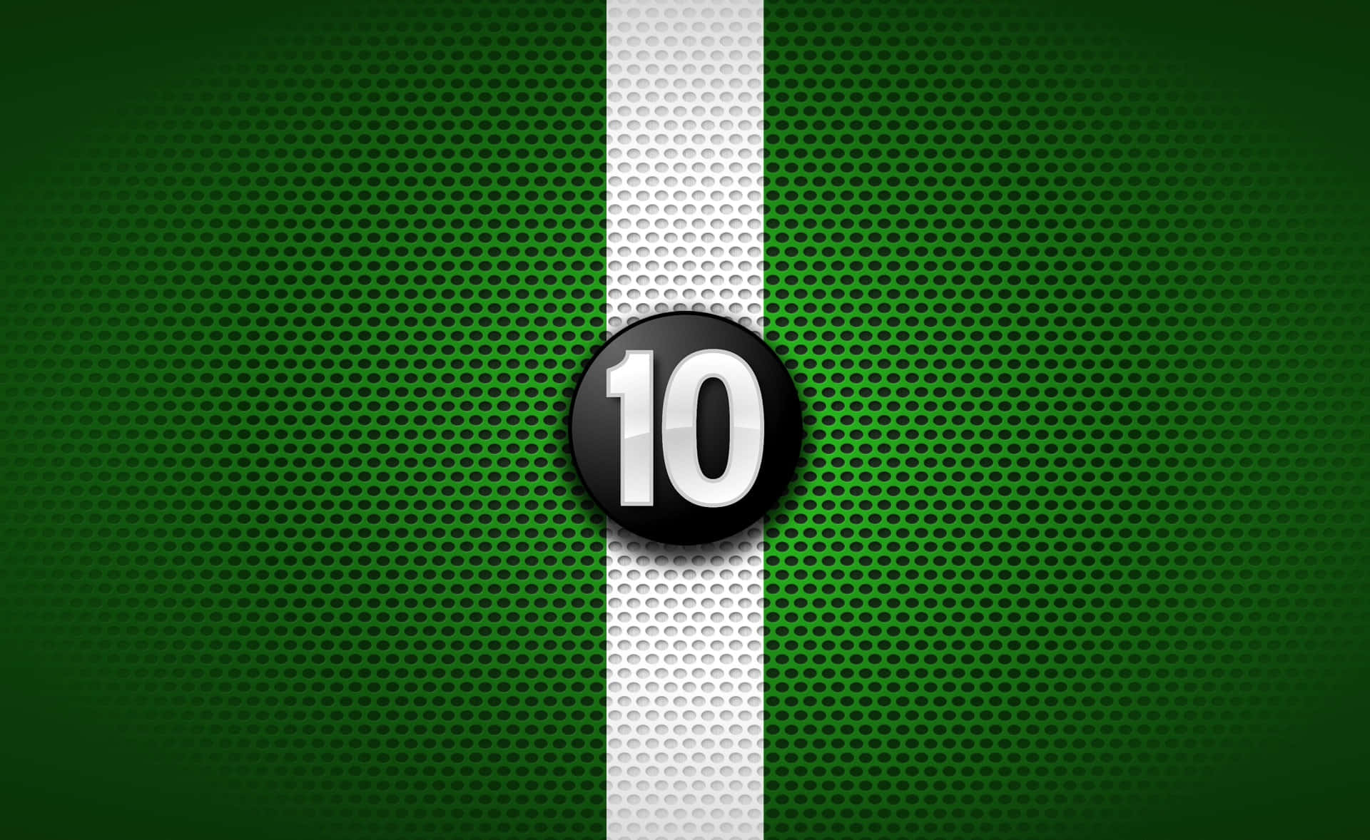 Unosfondo Verde Con Il Numero 10 Su Di Esso