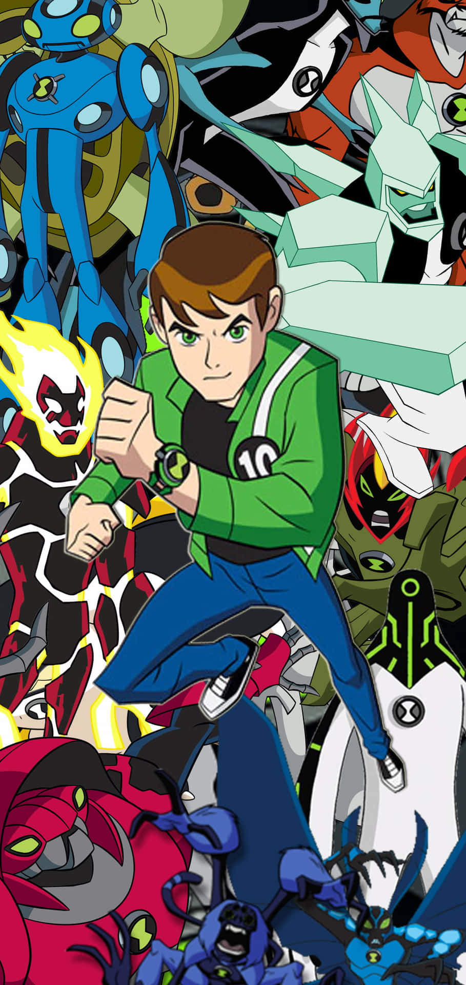 Ben 10 stands with courage and power