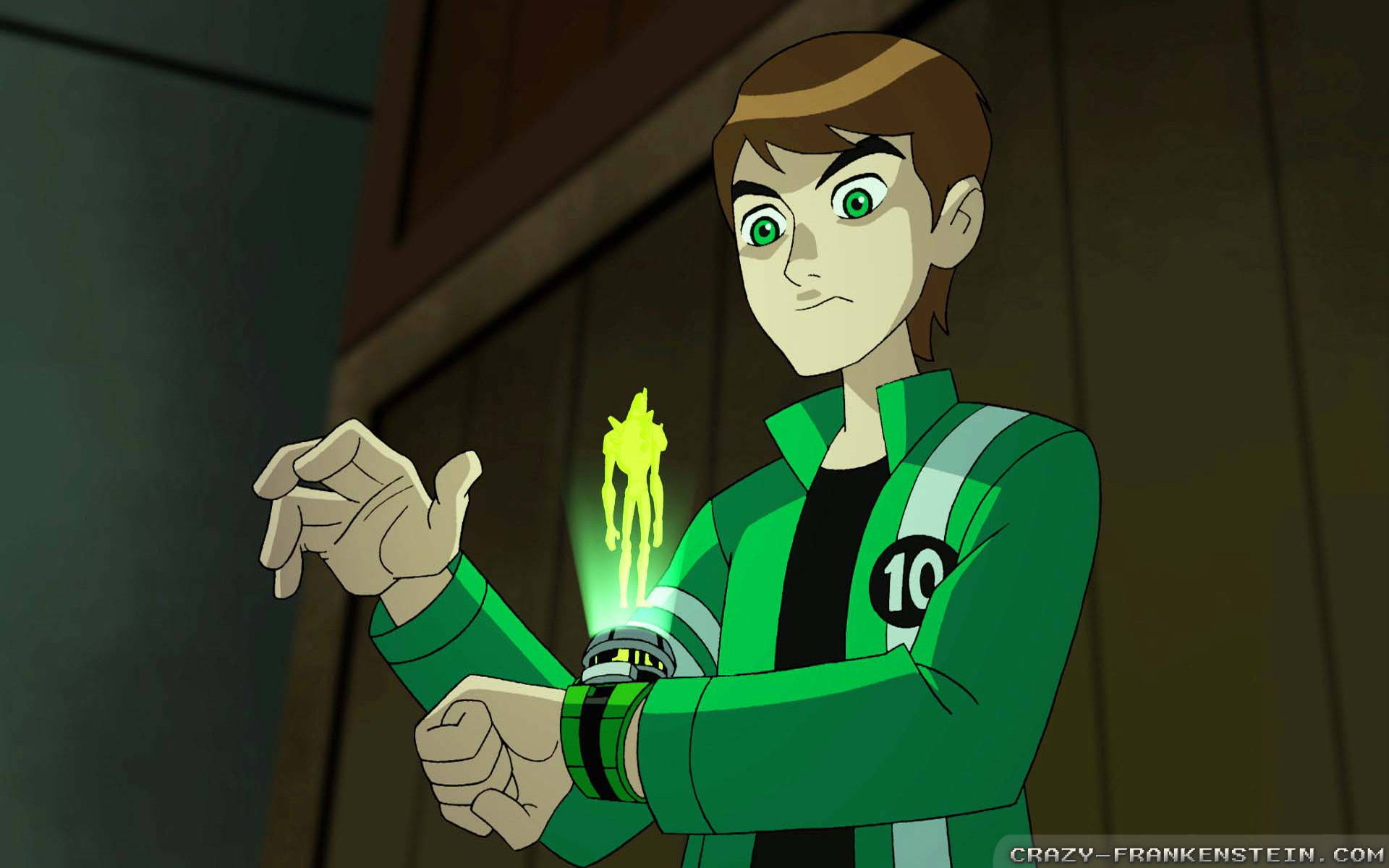 Engaging Action With Ben 10 Omnitrix Wallpaper