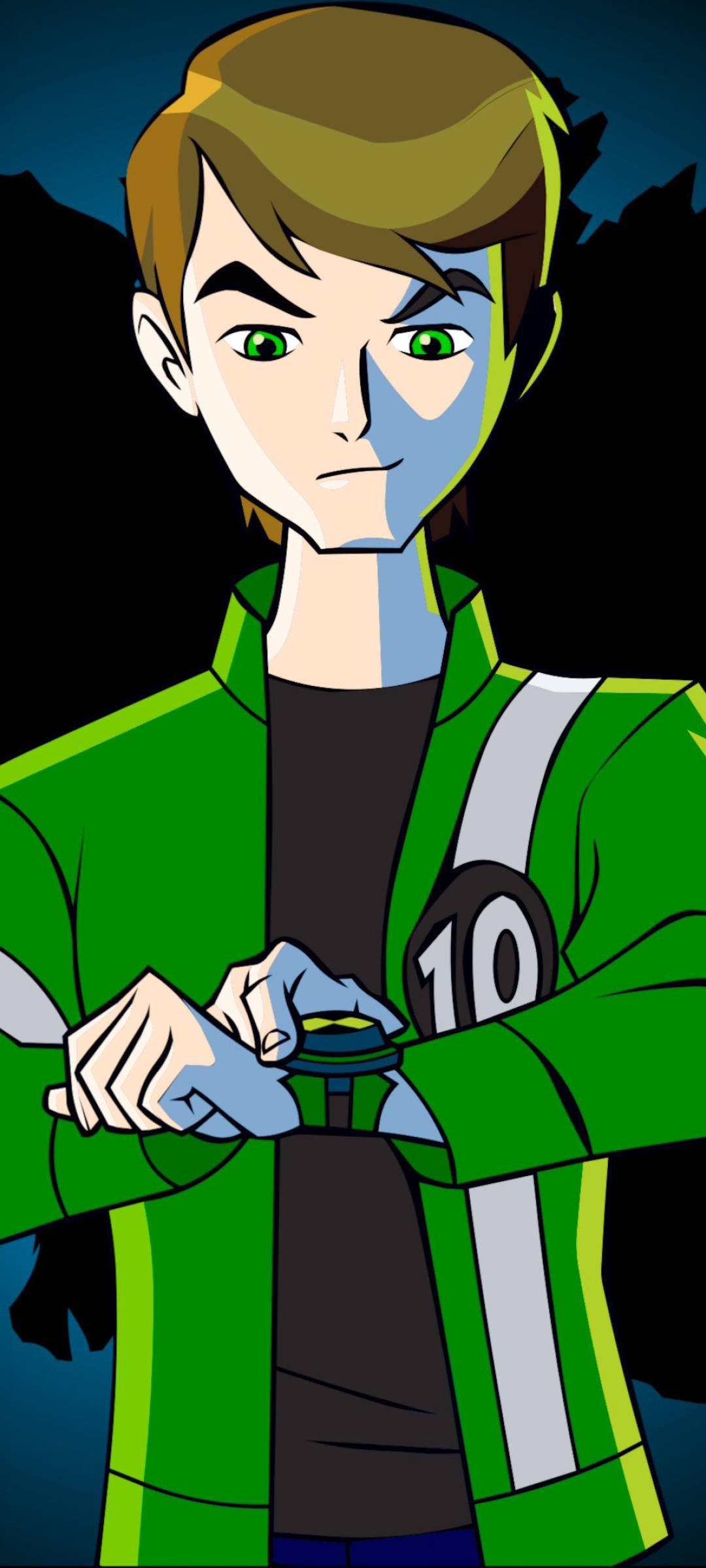 Ben10 Omnitrix Blick Nach Unten Wallpaper