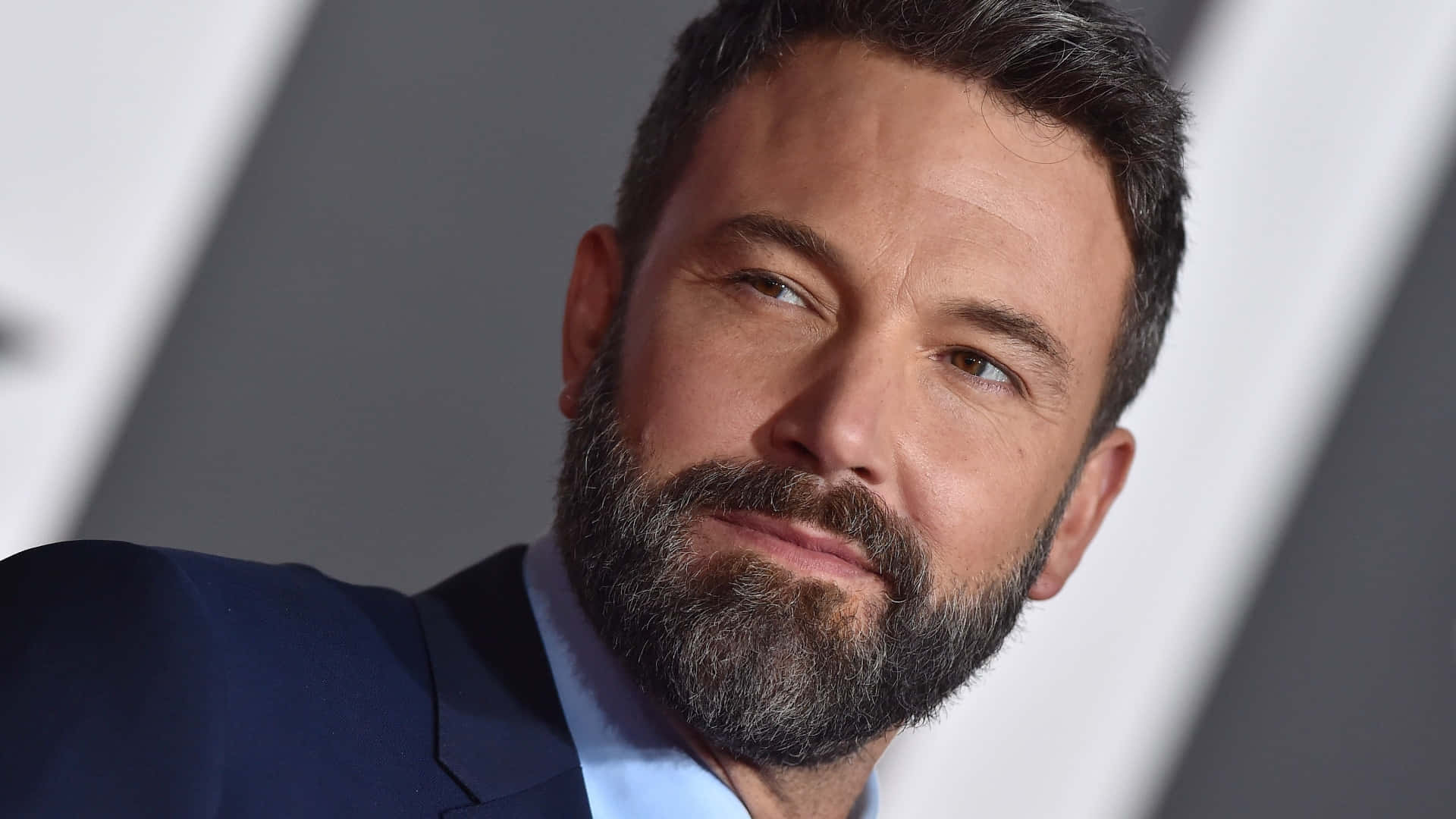 Ben Affleck Looking Refined in a Blue Suit