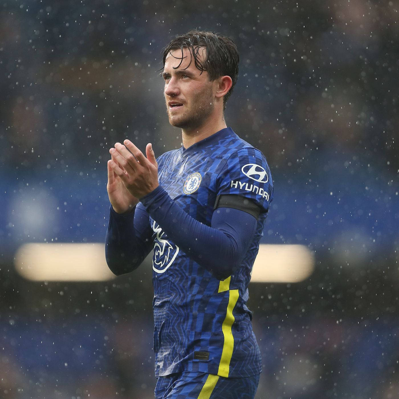 Ben Chilwell Clapping In The Rain Wallpaper