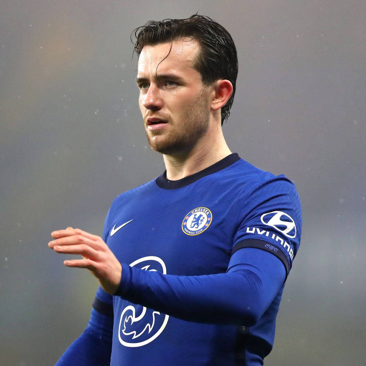 Ben Chilwell On Gray Background Wallpaper