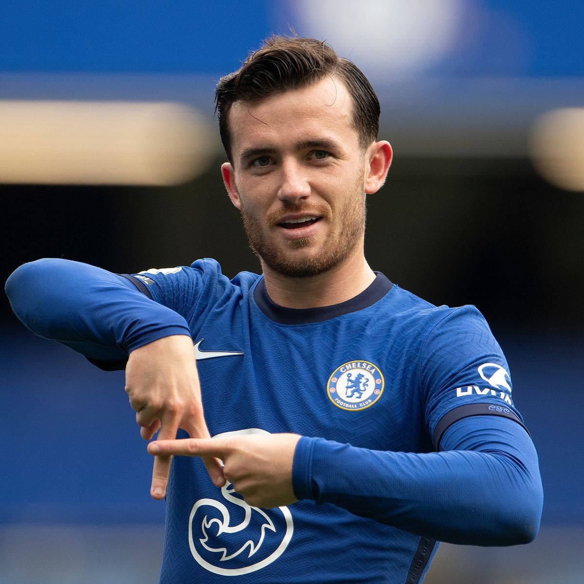 Ben Chilwell With A Hand Sign Wallpaper