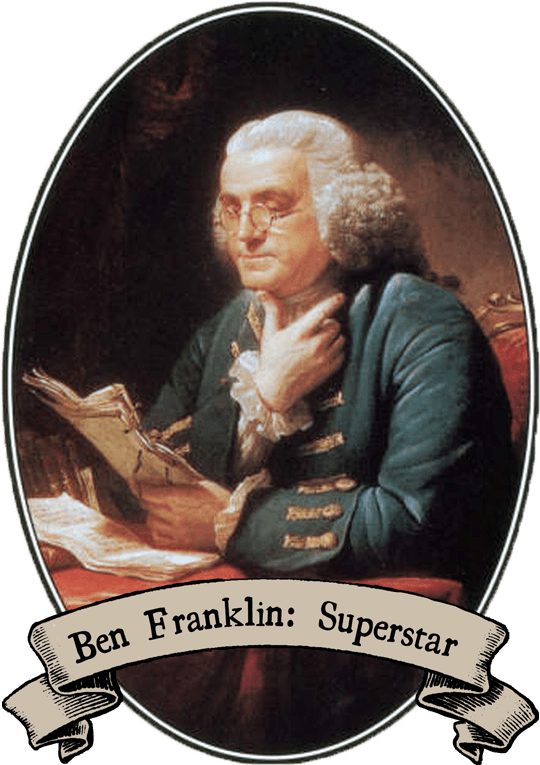 Ben Franklin Superstar Portrait PNG