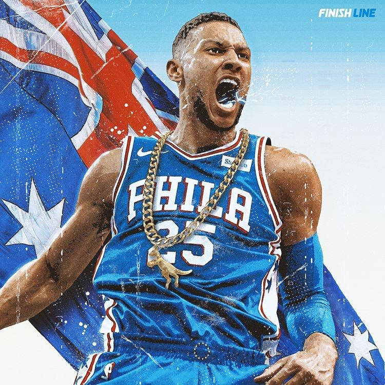 Ben Simmons Australian Flag Wallpaper