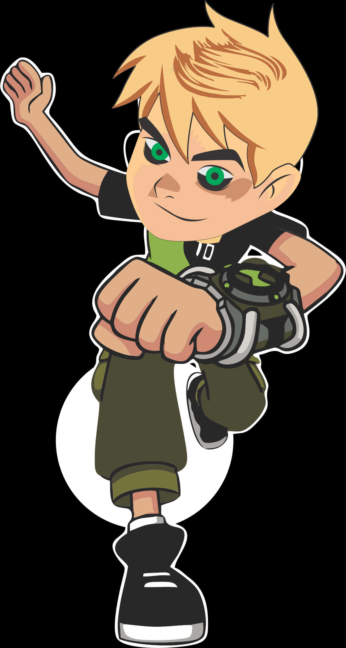 Ben10 Animated Character Pose PNG