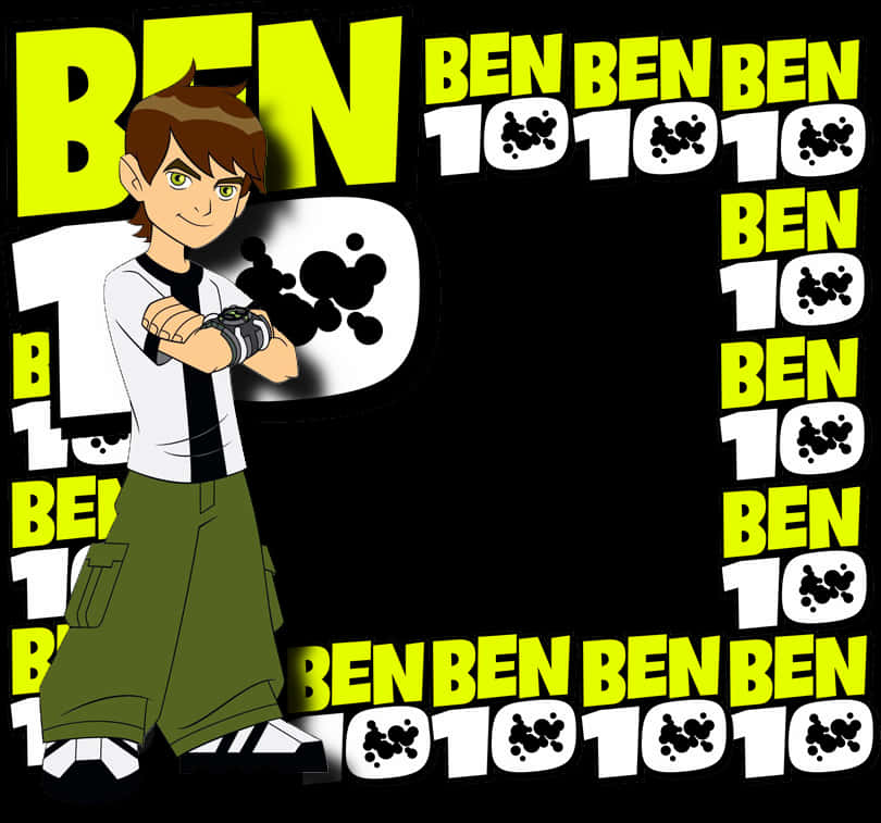 Ben10 Hero Posewith Omnitrix PNG