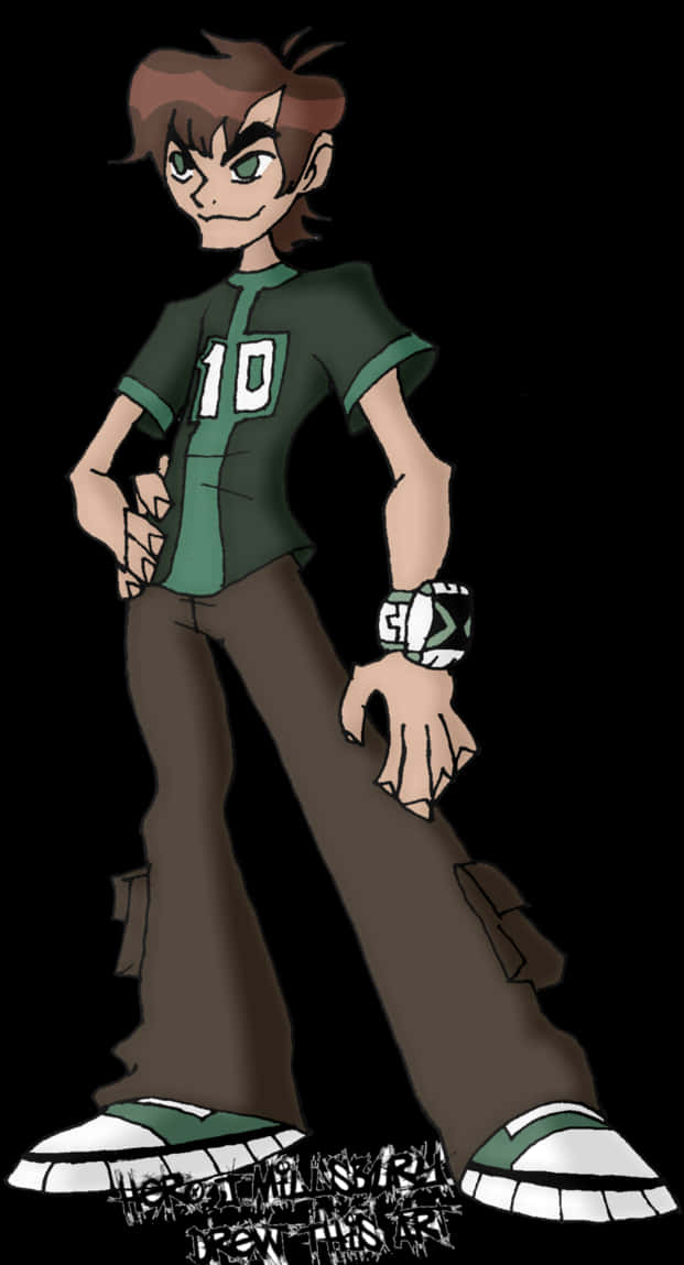 Ben10 Standing Pose PNG