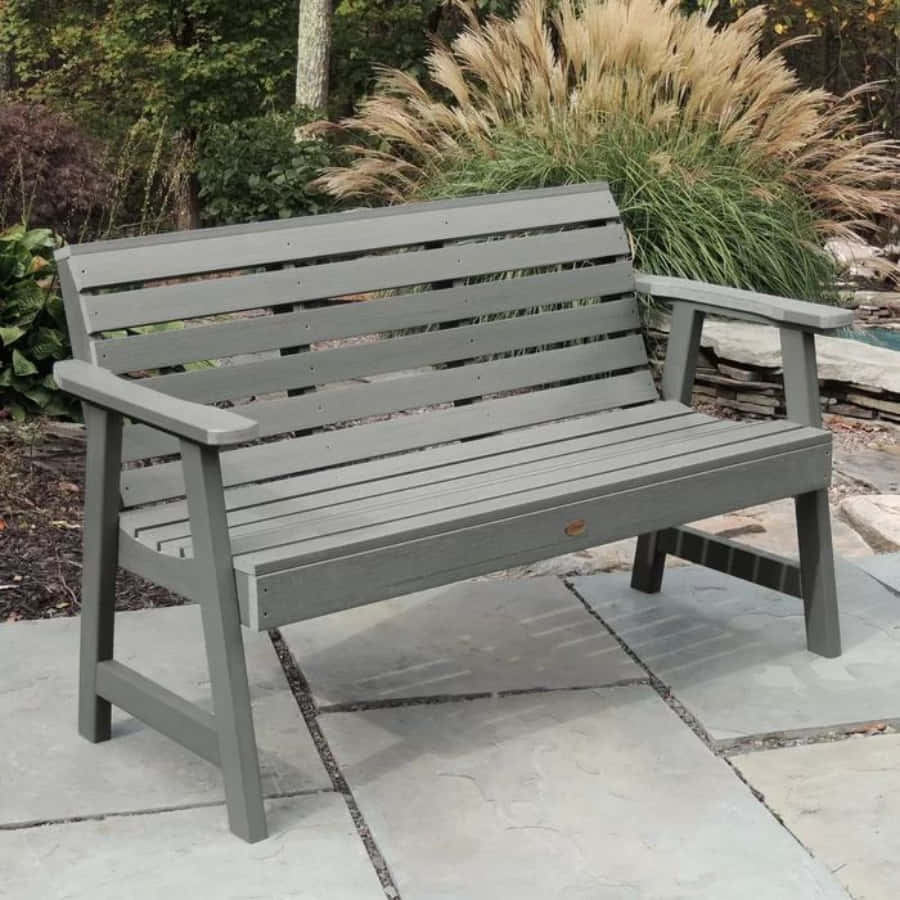 Enjoy the peace and quiet of nature with a comfortable bench