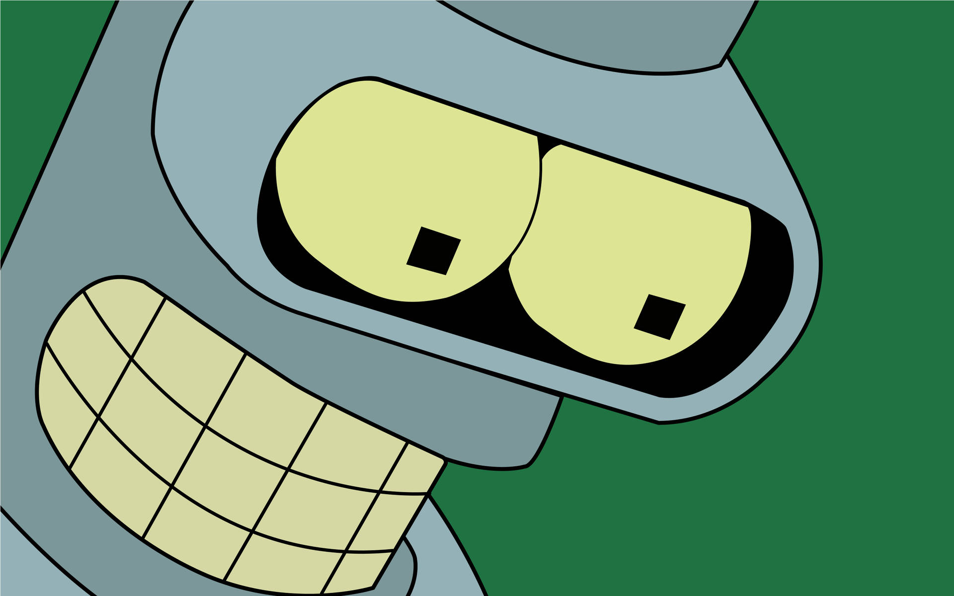 Bender Tæt På Futurama Wallpaper