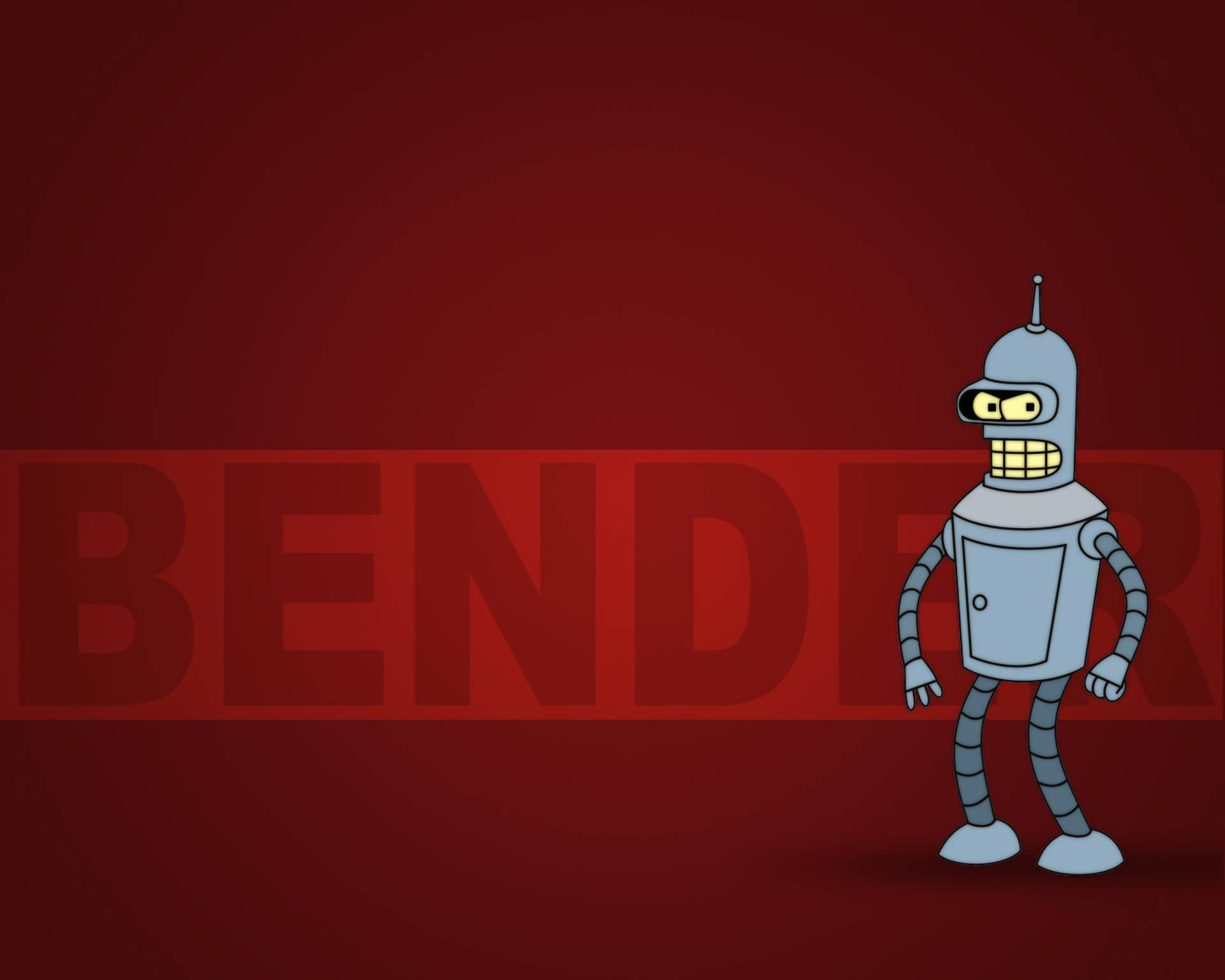 Bender Red Futurama Poster Wallpaper