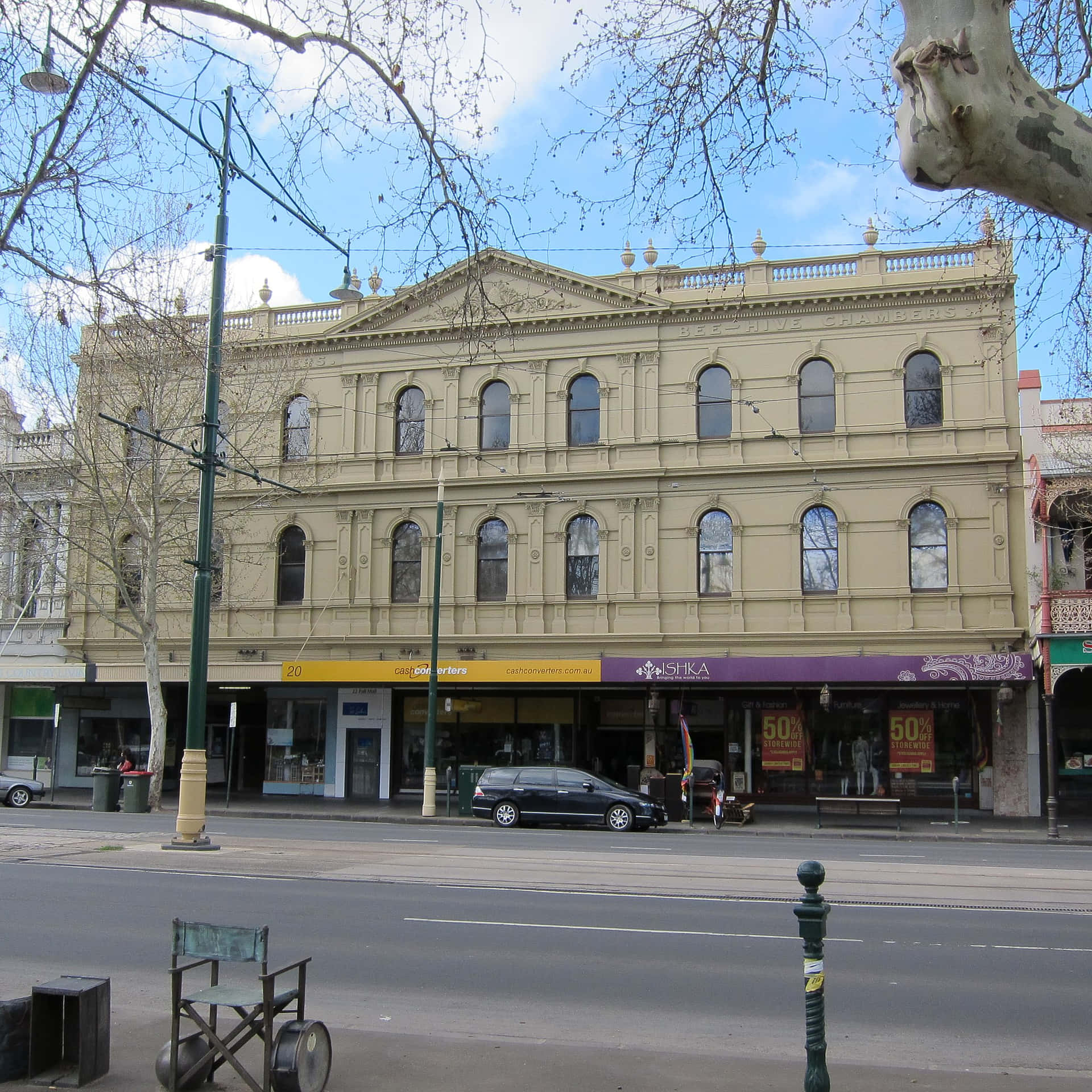 Bendigo Historisch Gebouw Gevel Achtergrond