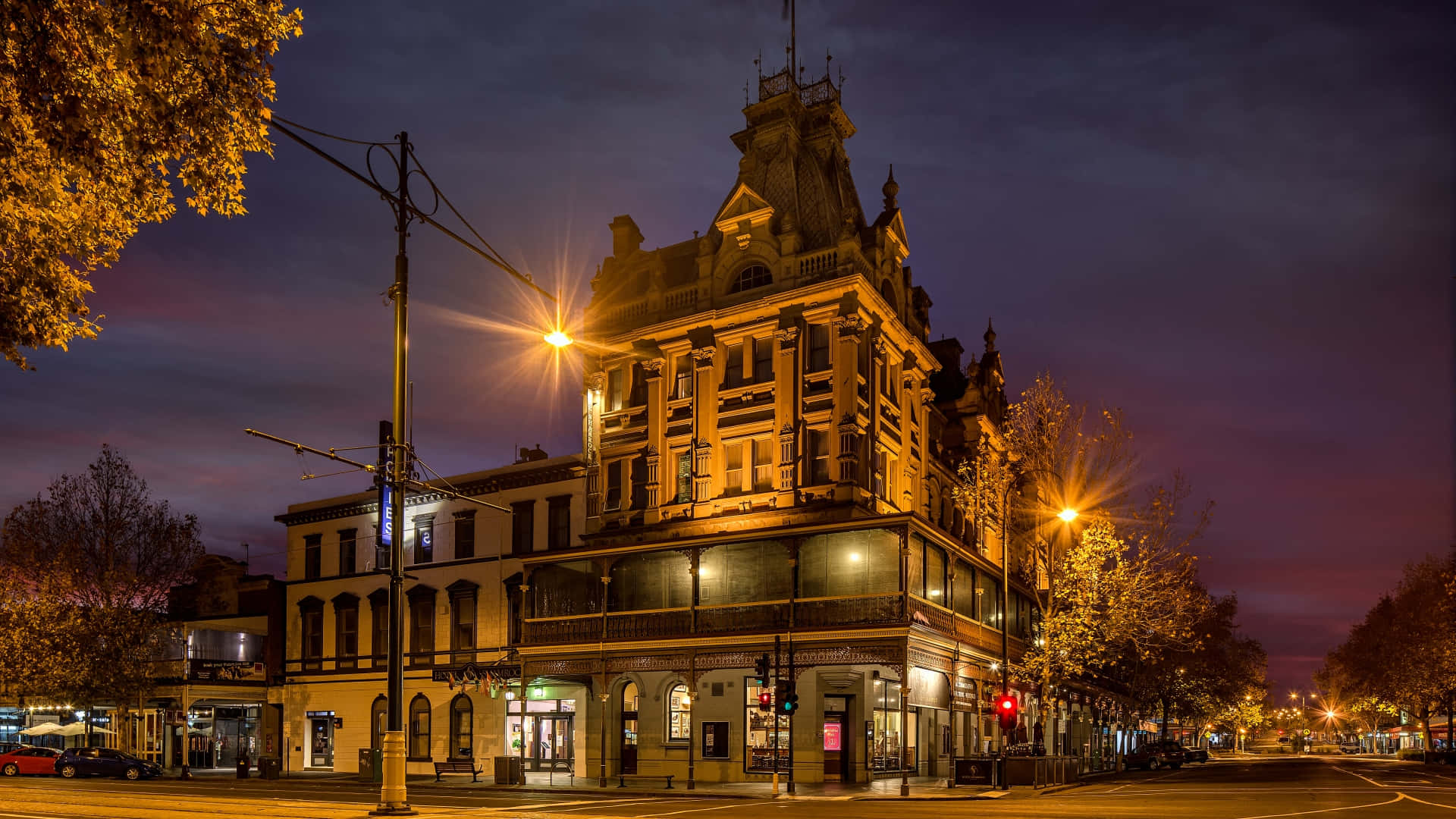 Bendigo Historic Buildingat Twilight Wallpaper