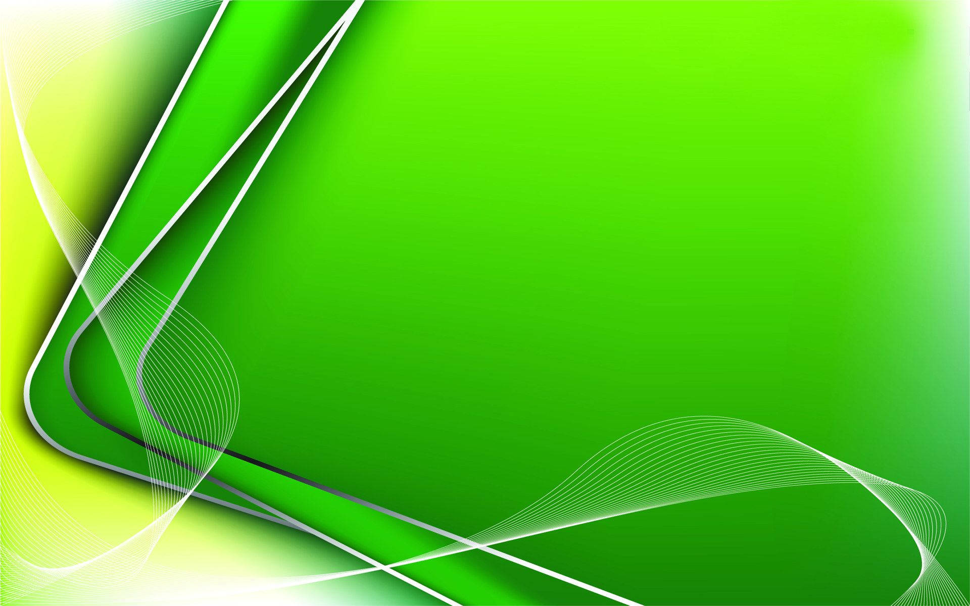 Bending Green Abstract Lines