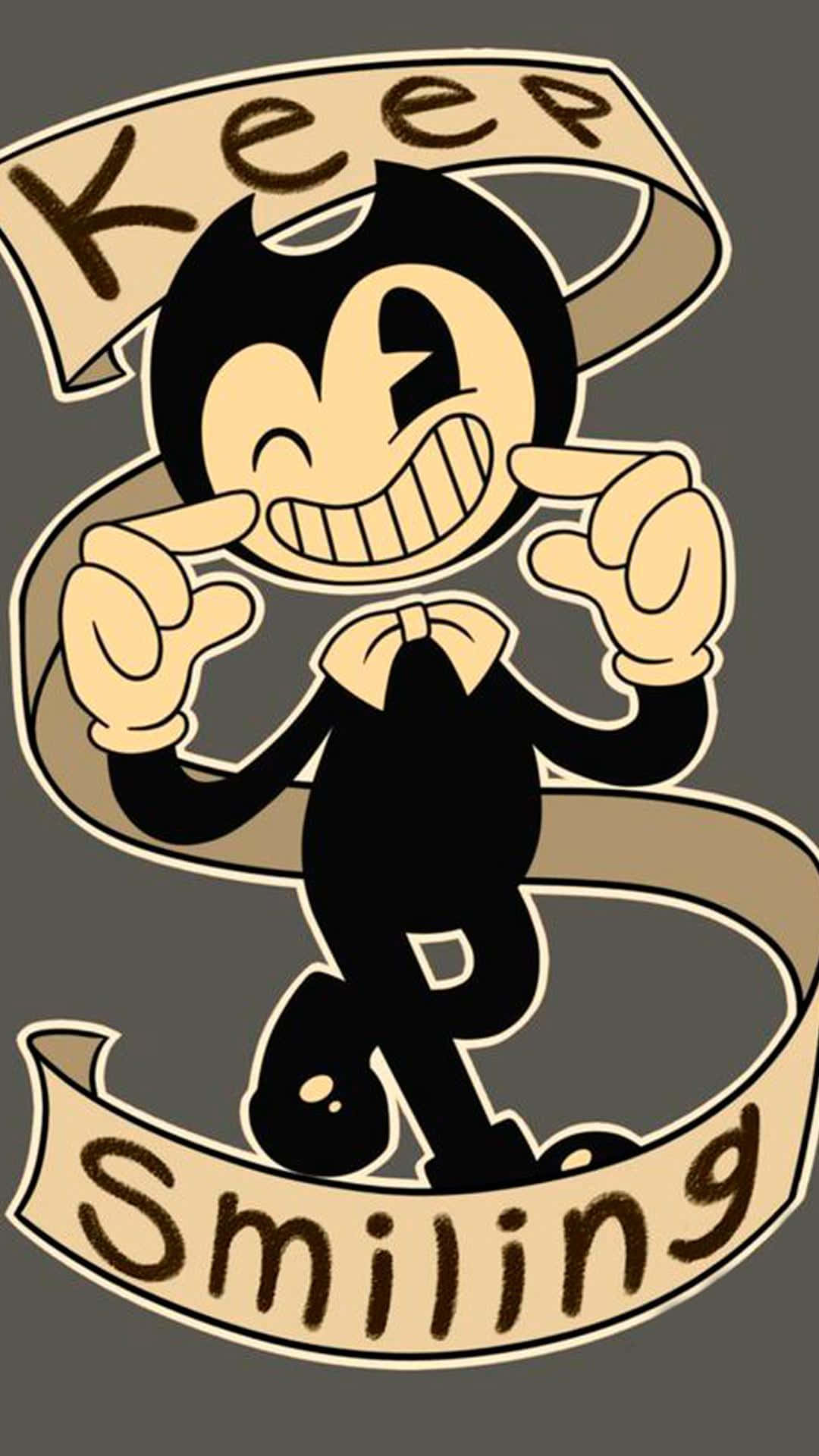 Bendy Wallpaper with Sinister Grin Wallpaper