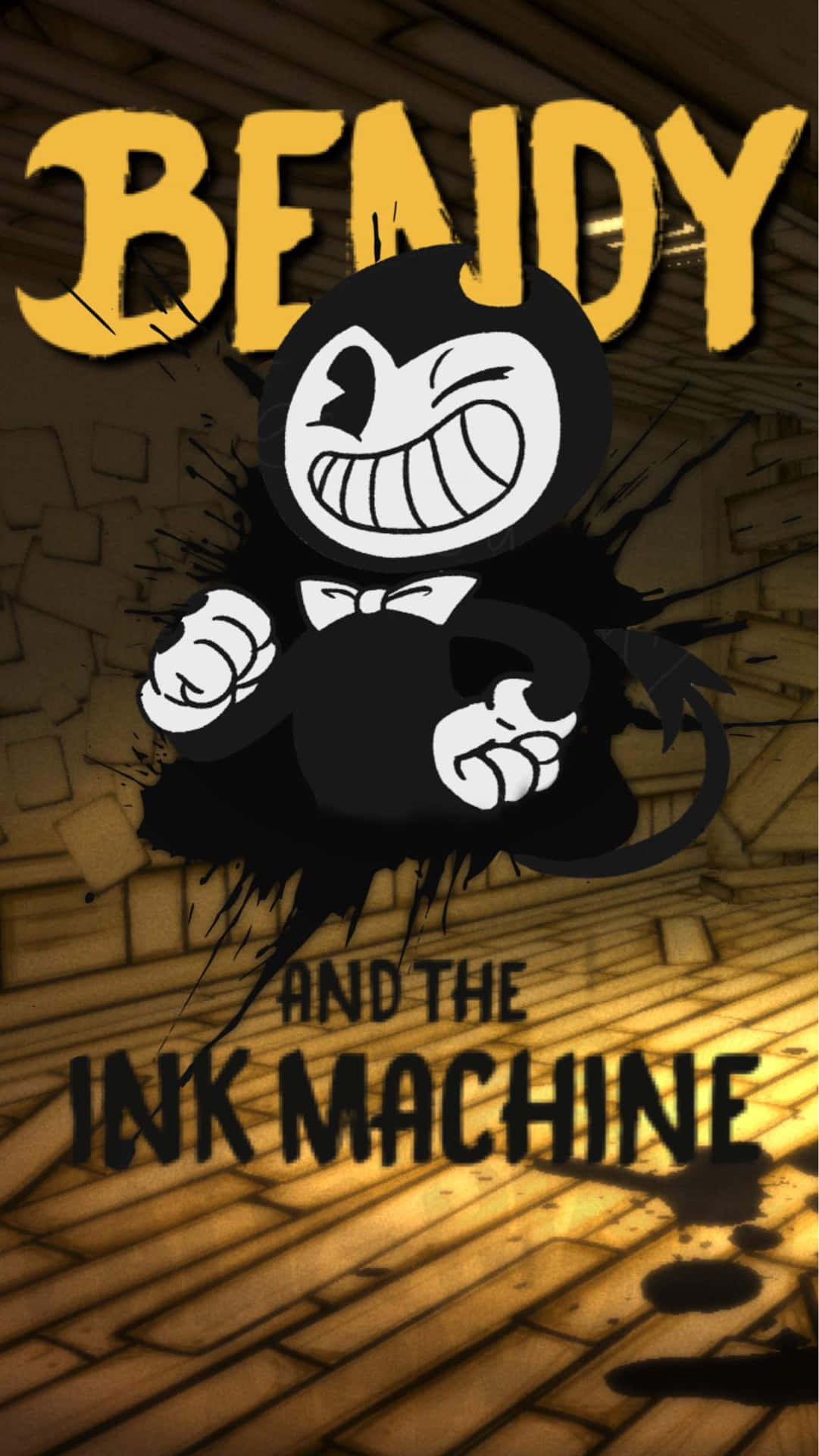 Bendy Smirking in the Dark Wallpaper