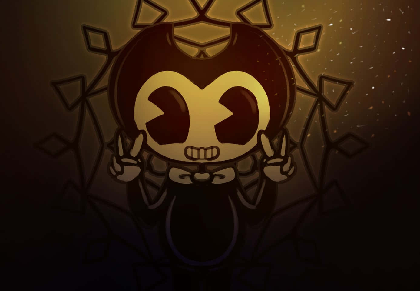 A Sinister Glance from Bendy Wallpaper