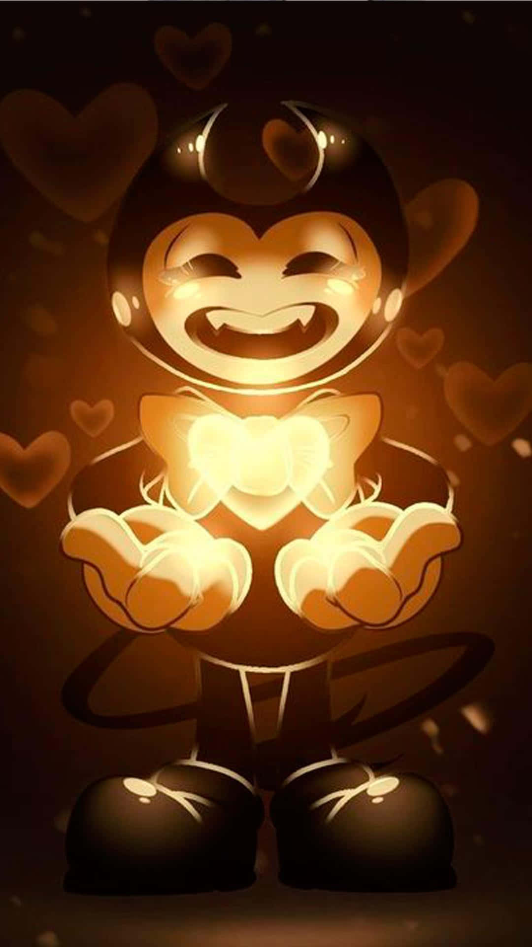 Bendy The Inkling With Hearts In His Hands