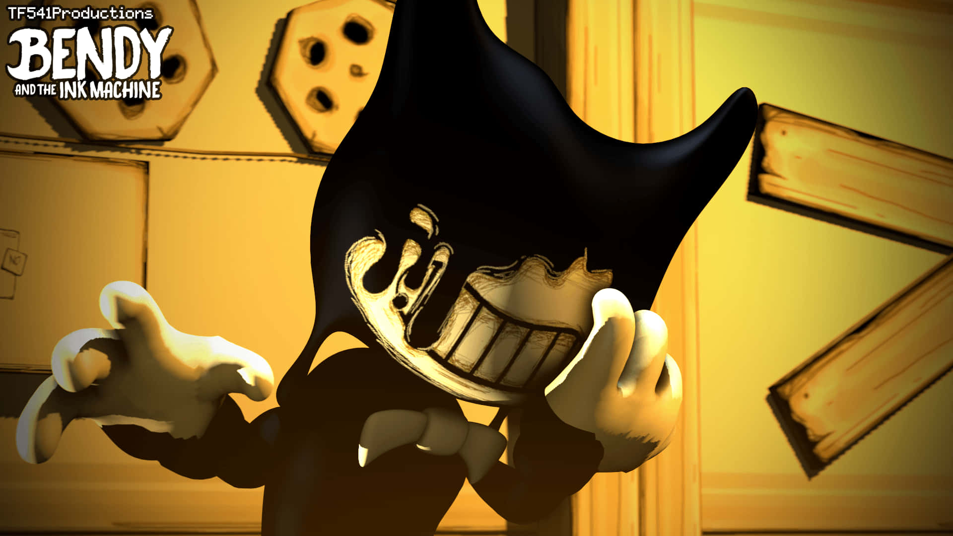 Battle your way through the depths of Bendy and the Ink Machine Wallpaper