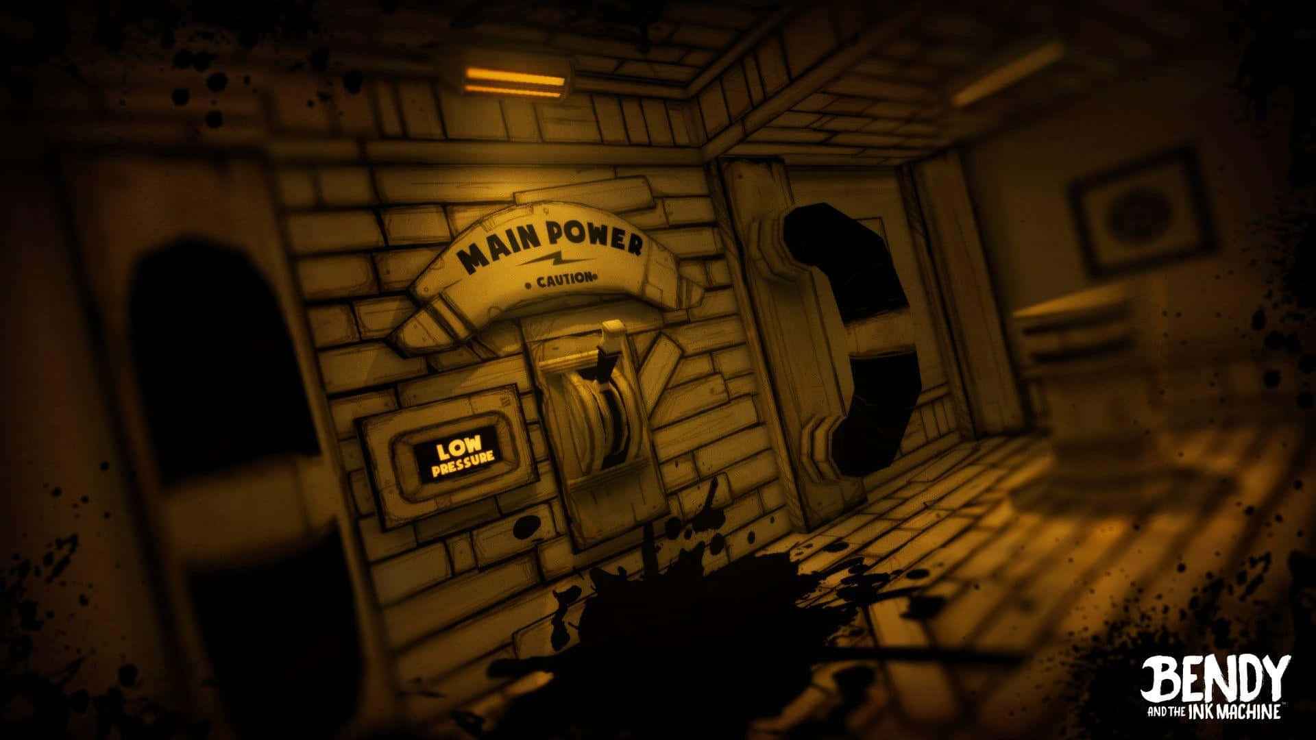 Bendy And The Ink Machine Room With In Blots Wallpaper