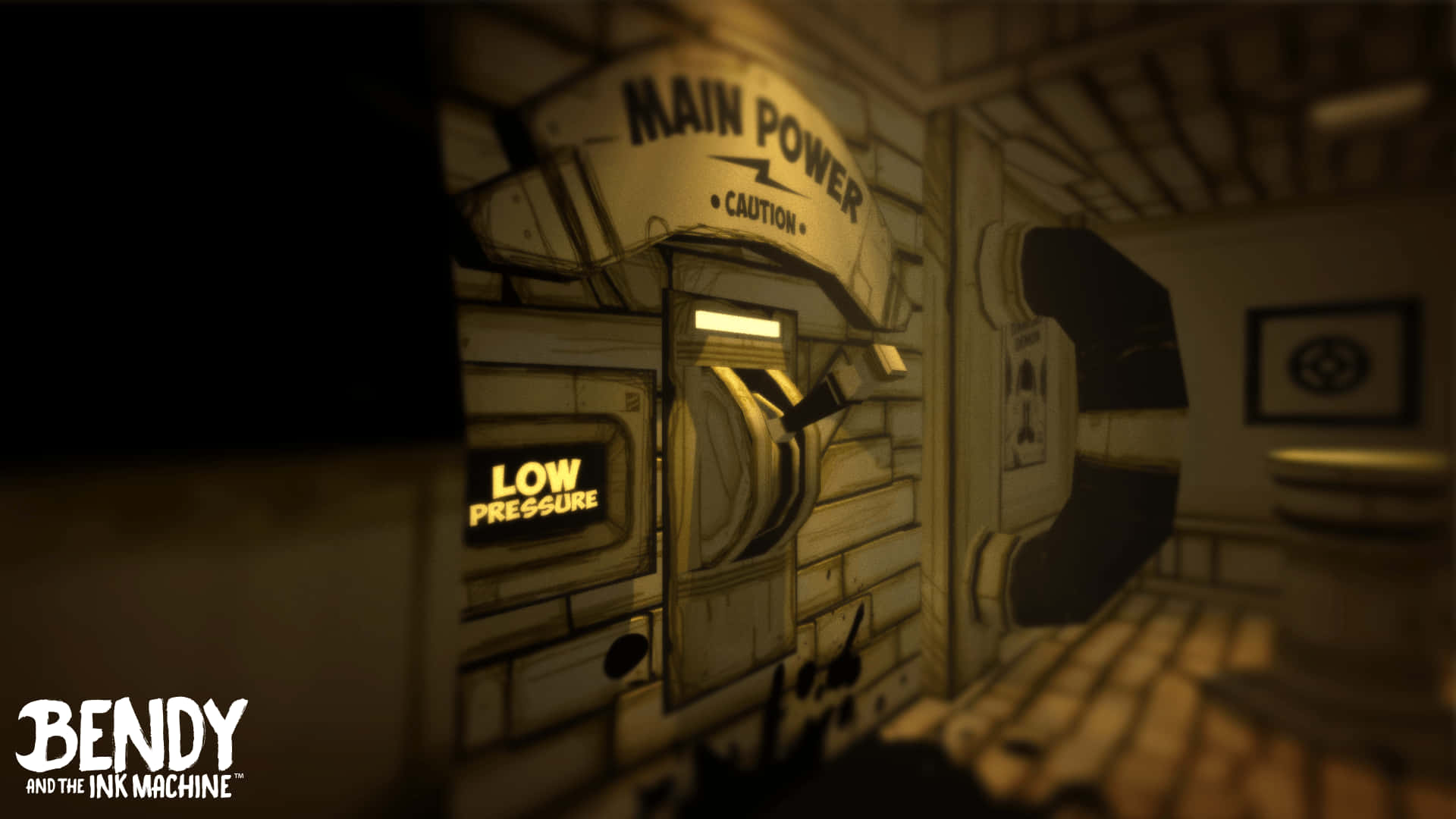 Explore the Looming Shadows of Bendy and the Ink Machine Wallpaper
