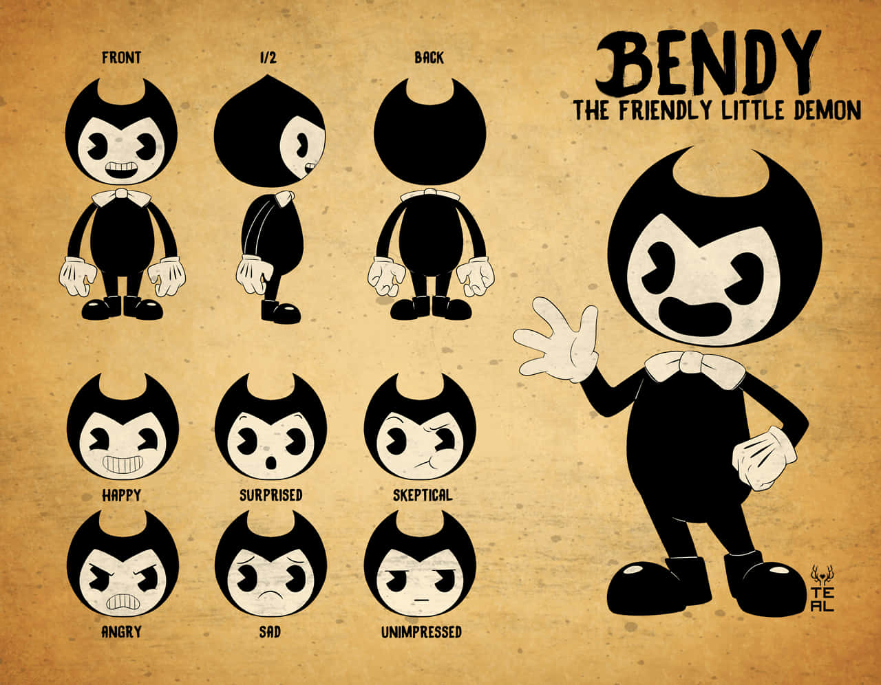 Enter the horror world of Bendy and the Ink Machine Wallpaper