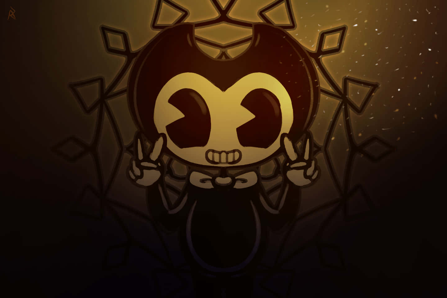 Bendy And The Ink Machine Peace Sign Wallpaper
