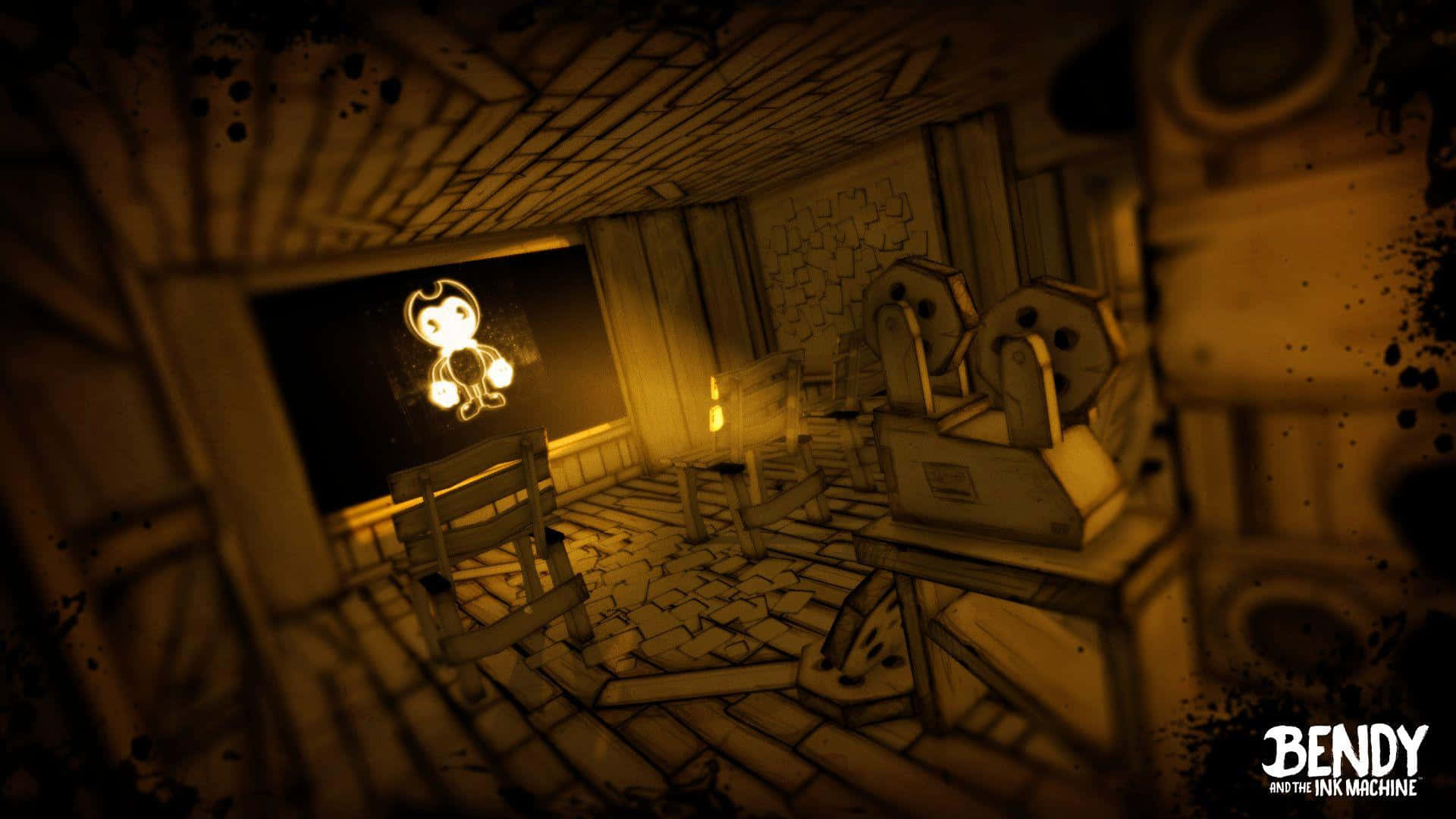 Wallpaper Van Bendy And The Ink Machine Videogame Achtergrond