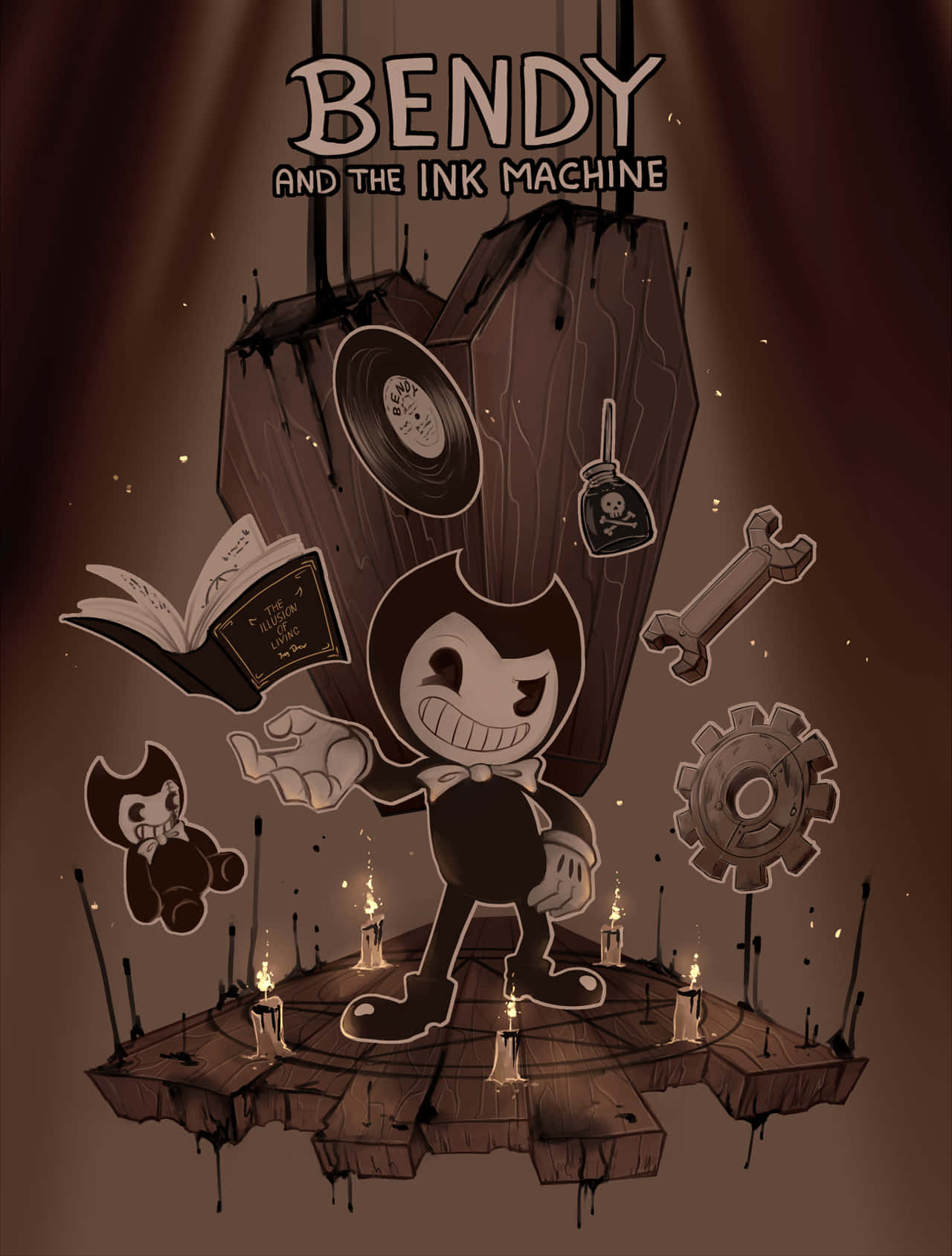 Bendy And The Ink Machine Game Poster Wallpaper