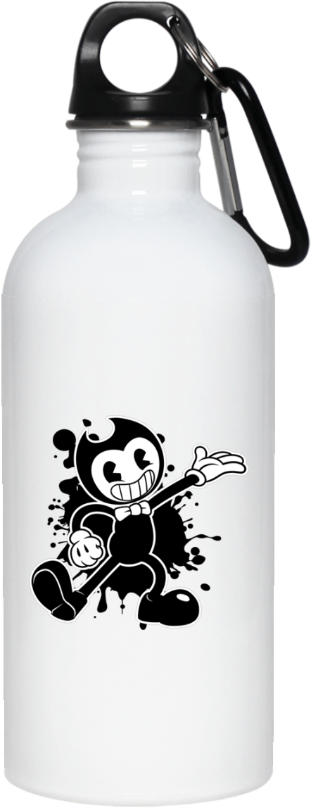 Download Bendy Character Water Bottle | Wallpapers.com