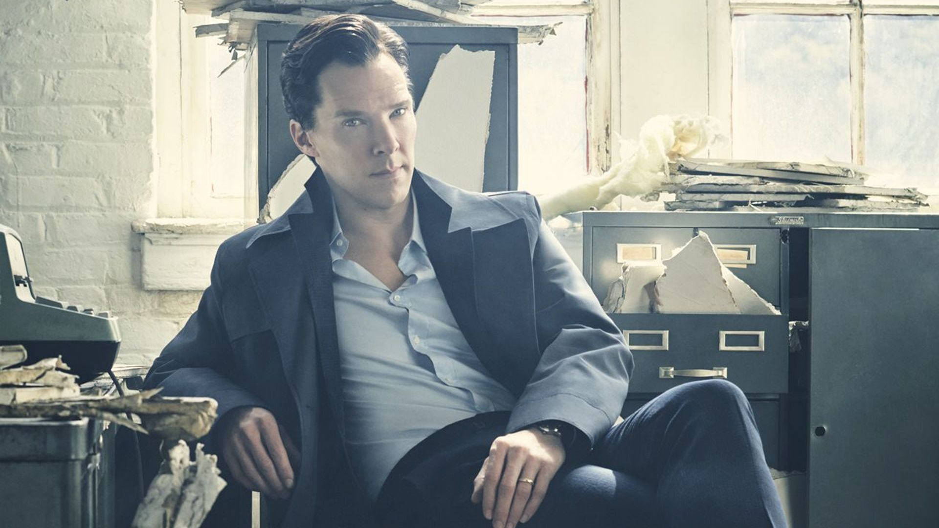 Benedict Cumberbatch som inspektør Sherlock tapet Wallpaper