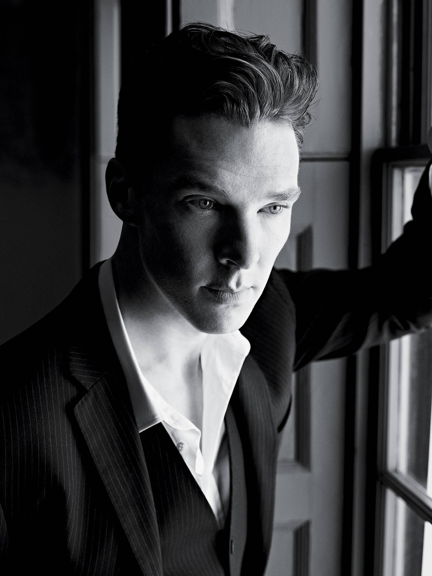 Benedict Cumberbatch Black And White Background