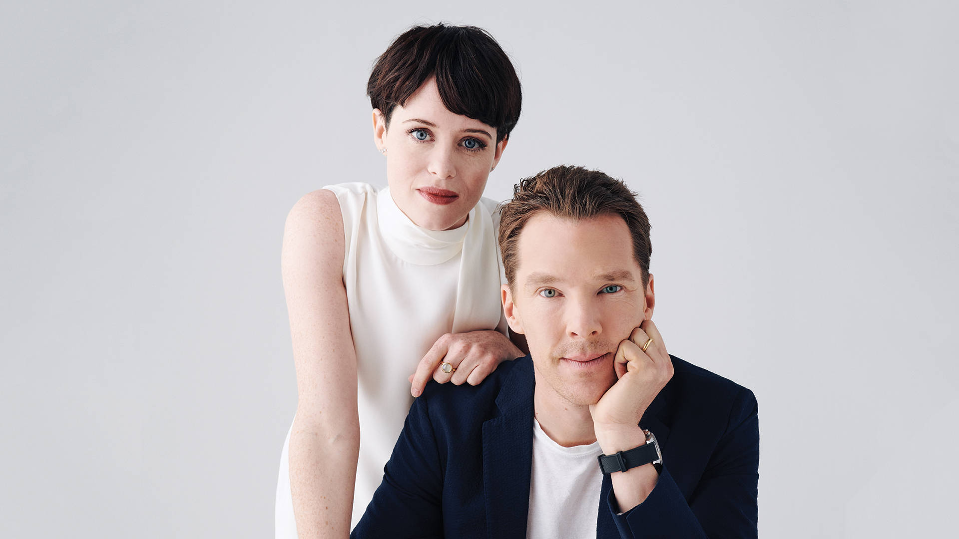 Benedict Cumberbatch With Claire Foy Wallpaper