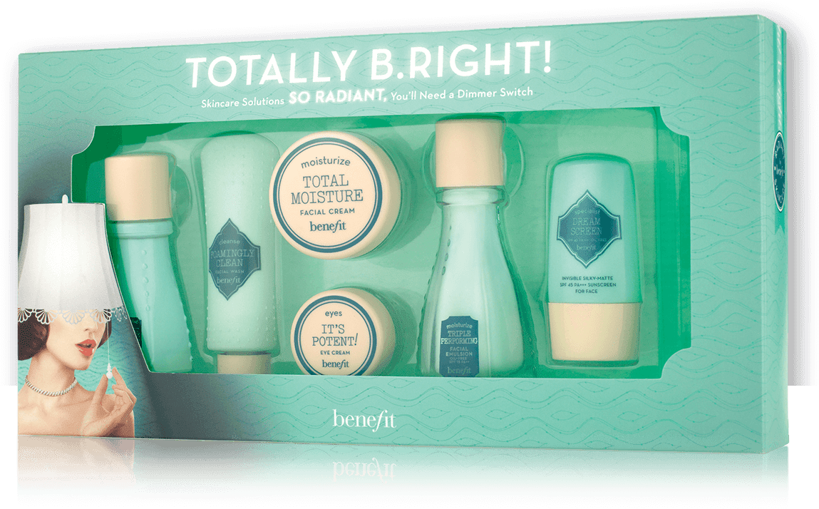 Benefit Skincare Set Packaging PNG