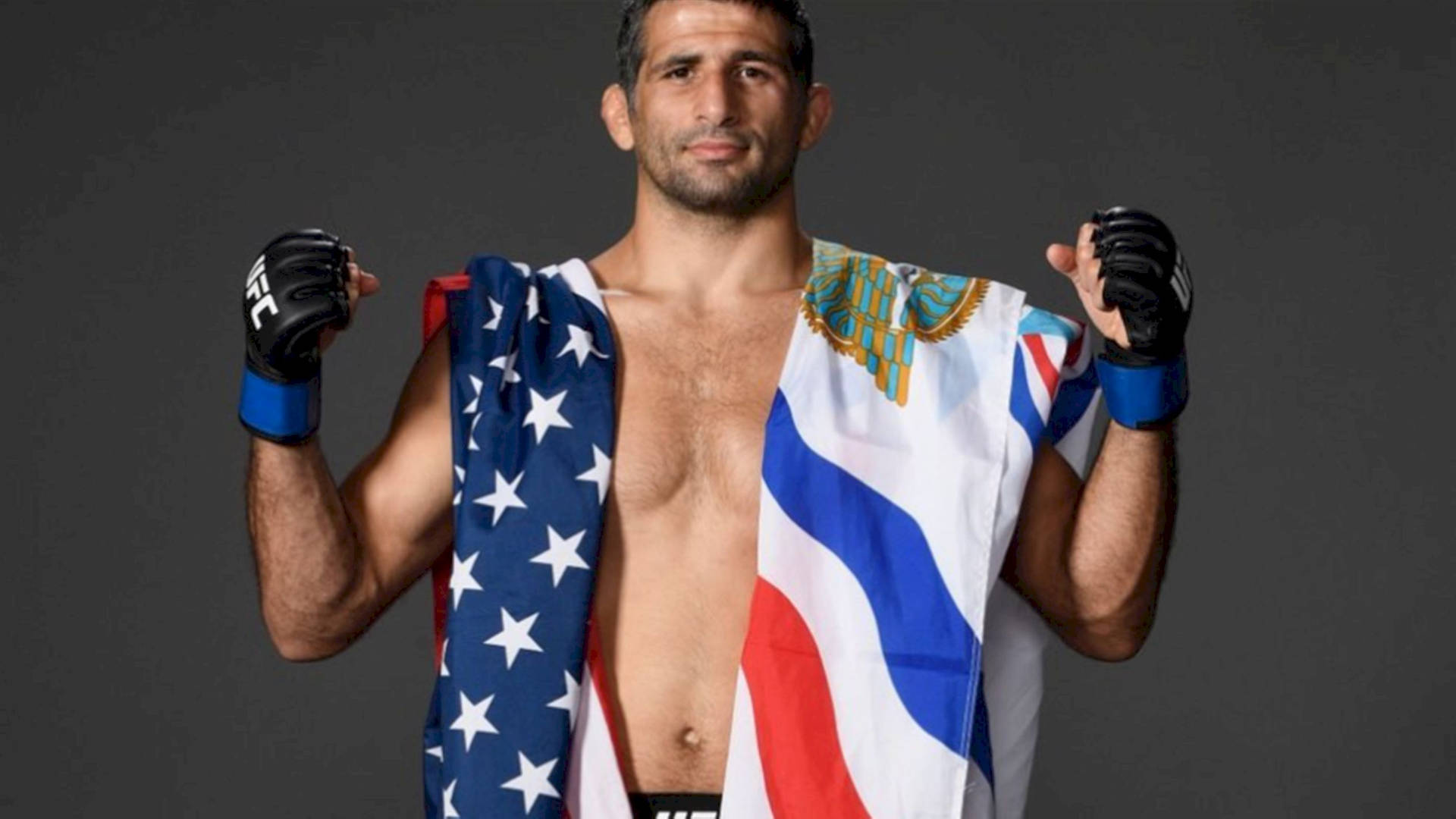 Beneil Dariush With Two Flags Wallpaper