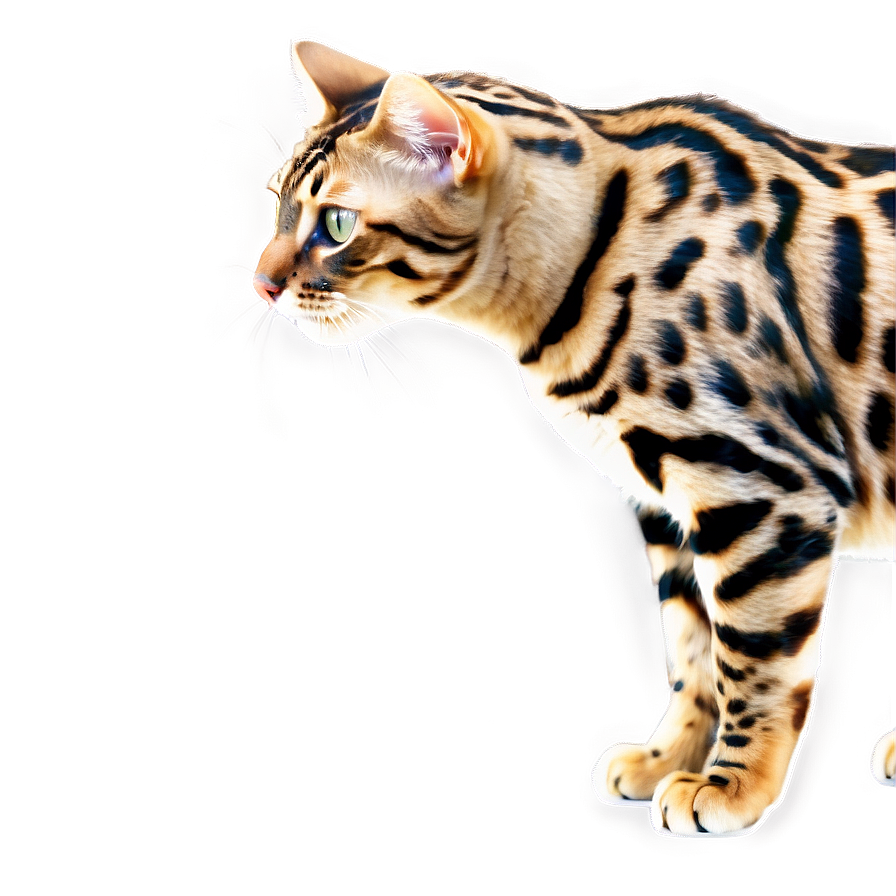 Download Bengal Cat Exotic Png A | Wallpapers.com