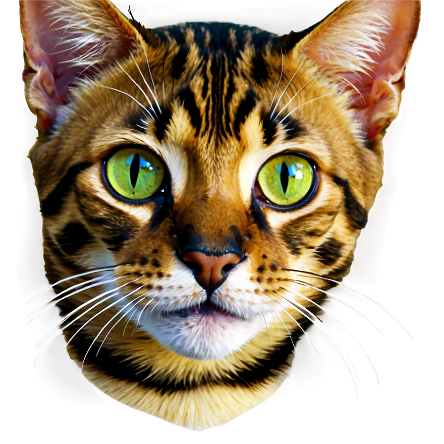 Bengal Cat Face Png Yna PNG