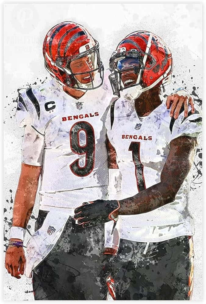 Bengals Players Celebration Artwork Wallpaper