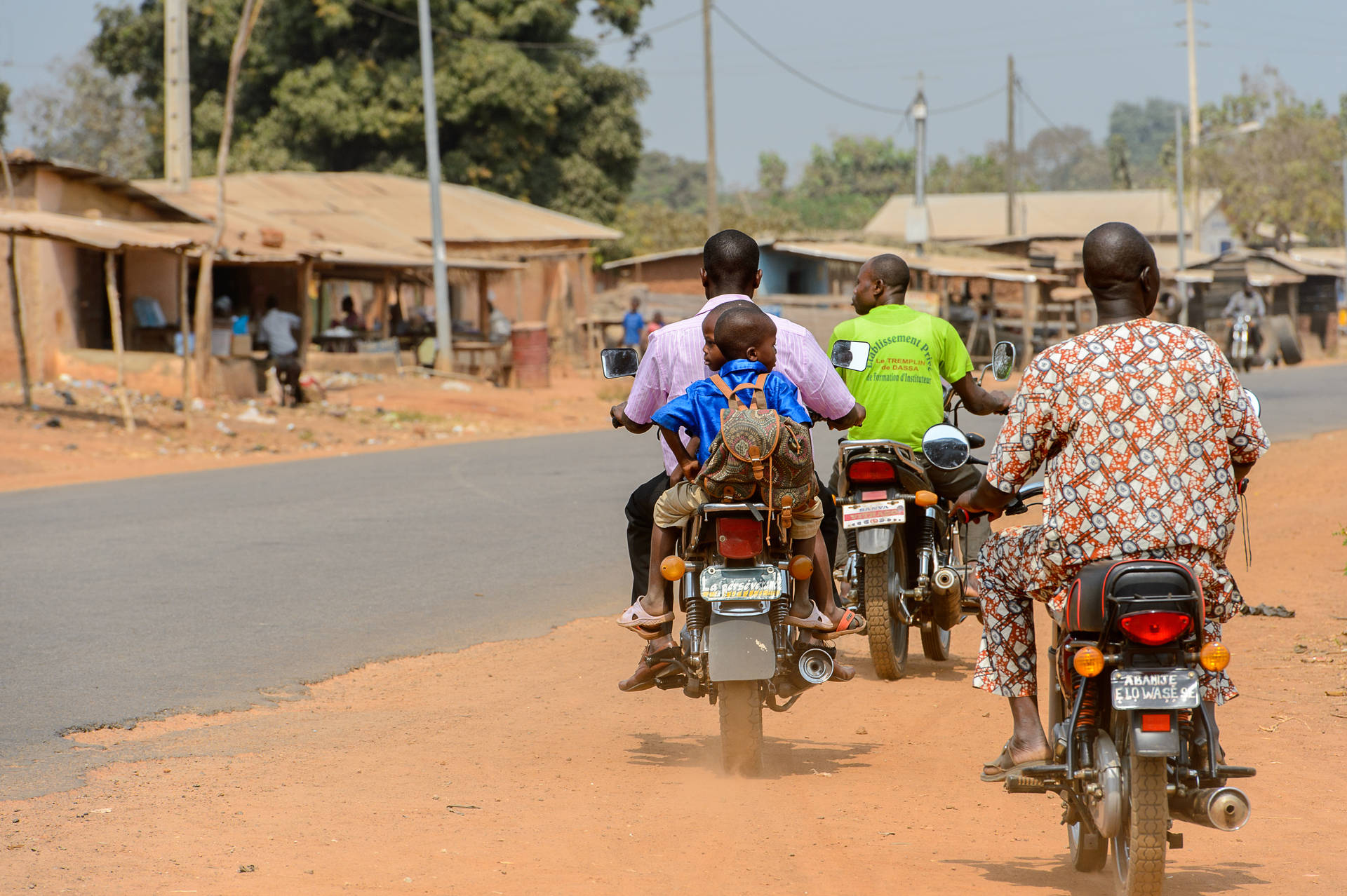 Benin Motorcycle Riders Picture
