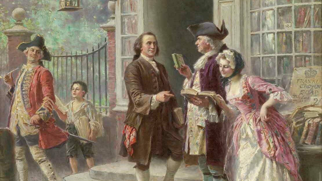 Benjamin Franklin Paint Art Wallpaper