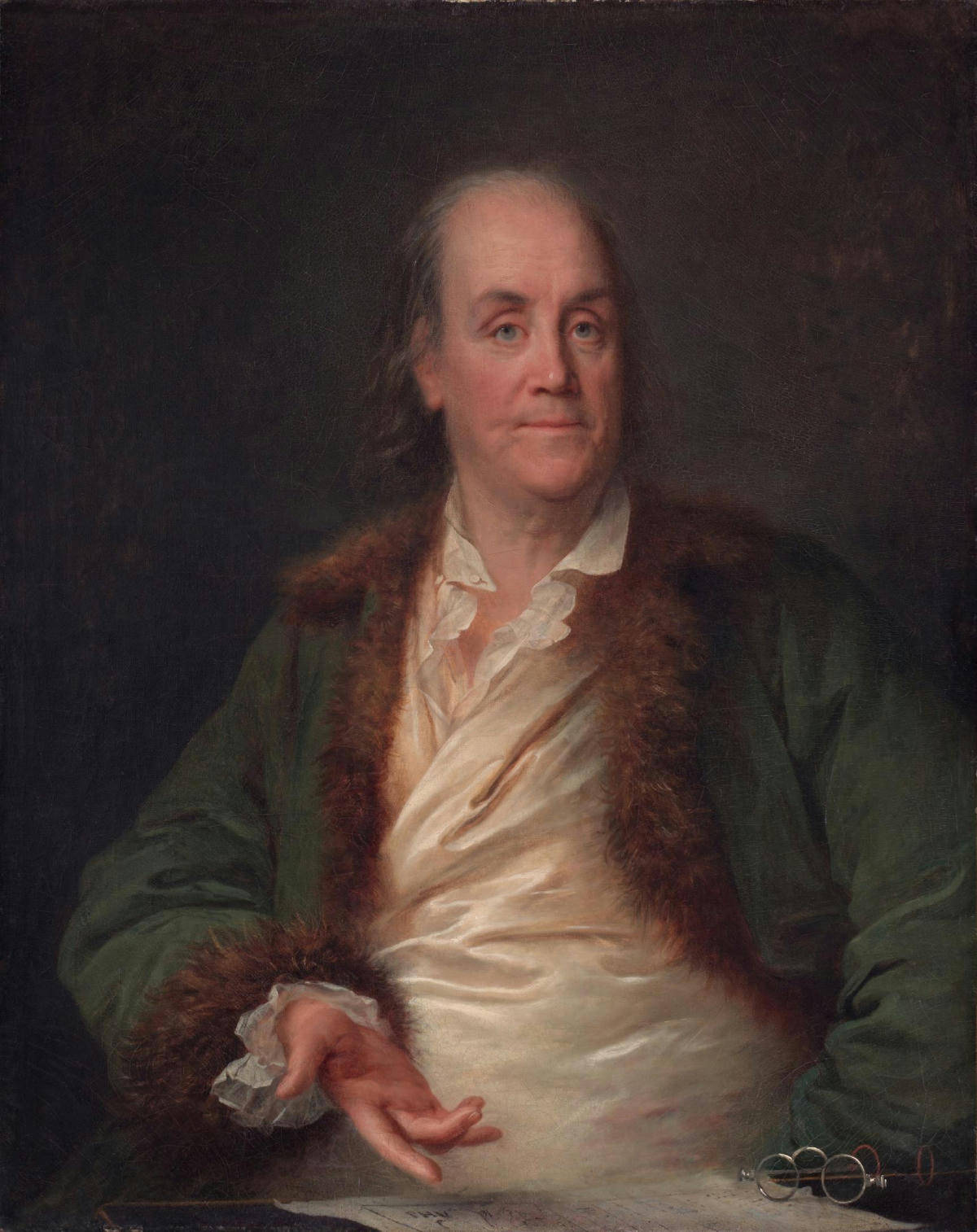 Benjamin Franklin Painting Wallpaper