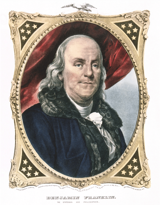 Benjamin Franklin Portrait PNG