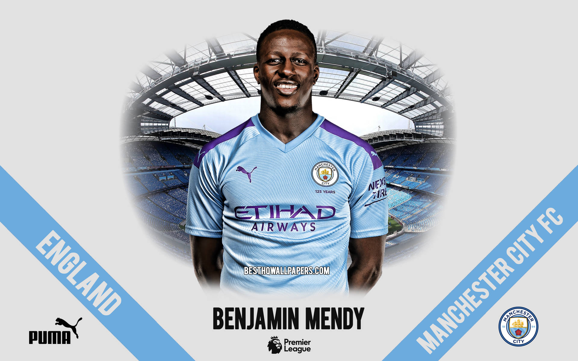 BenjaminMendy Manchester City FC (Benjamin Mendy von Manchester City FC) Wallpaper