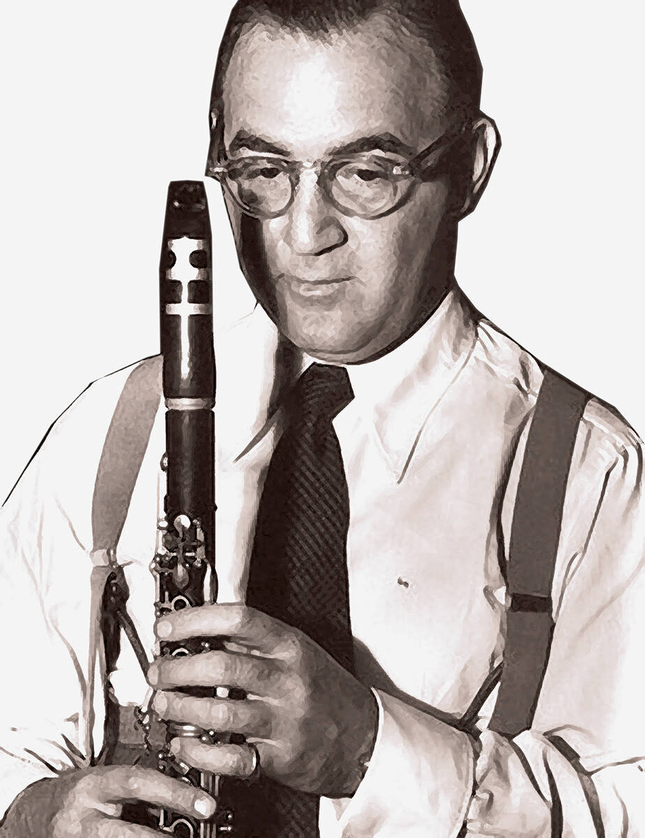 Retratoen Primer Plano De Benny Goodman En 1946. Fondo de pantalla