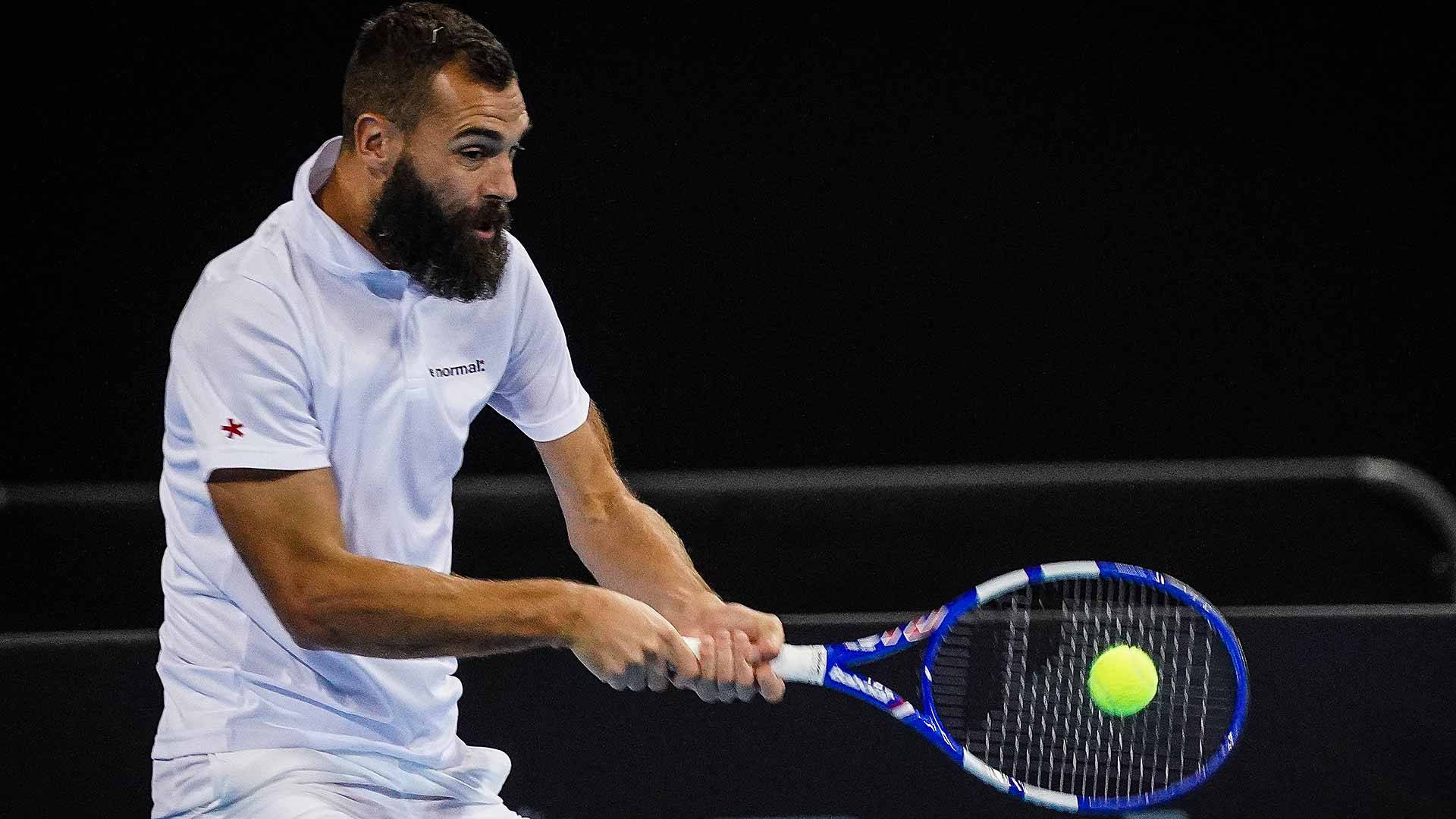 Intense Game Moment with Benoit Paire Wallpaper