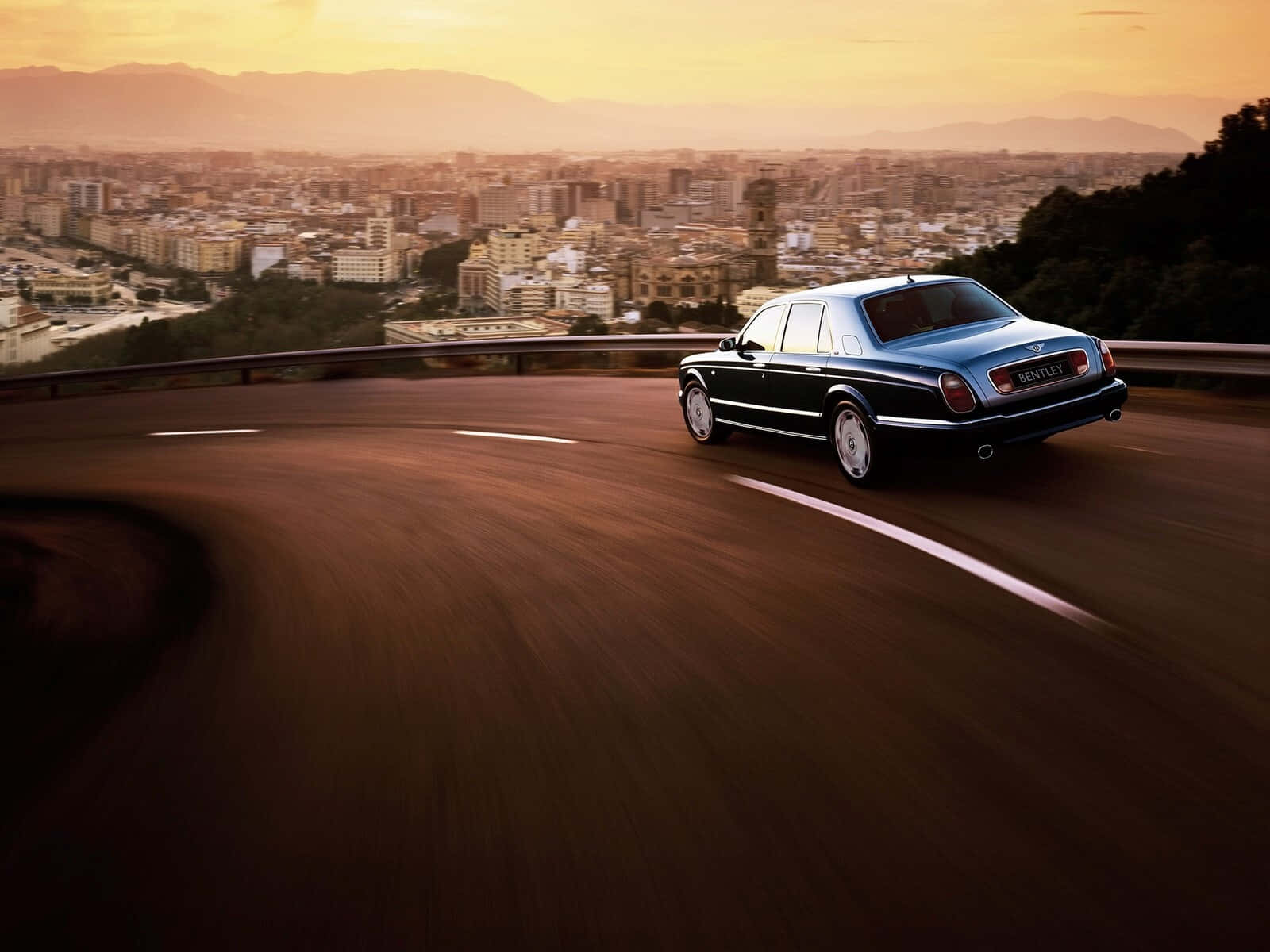 Luxurious Bentley Arnage in Elegant Setting Wallpaper