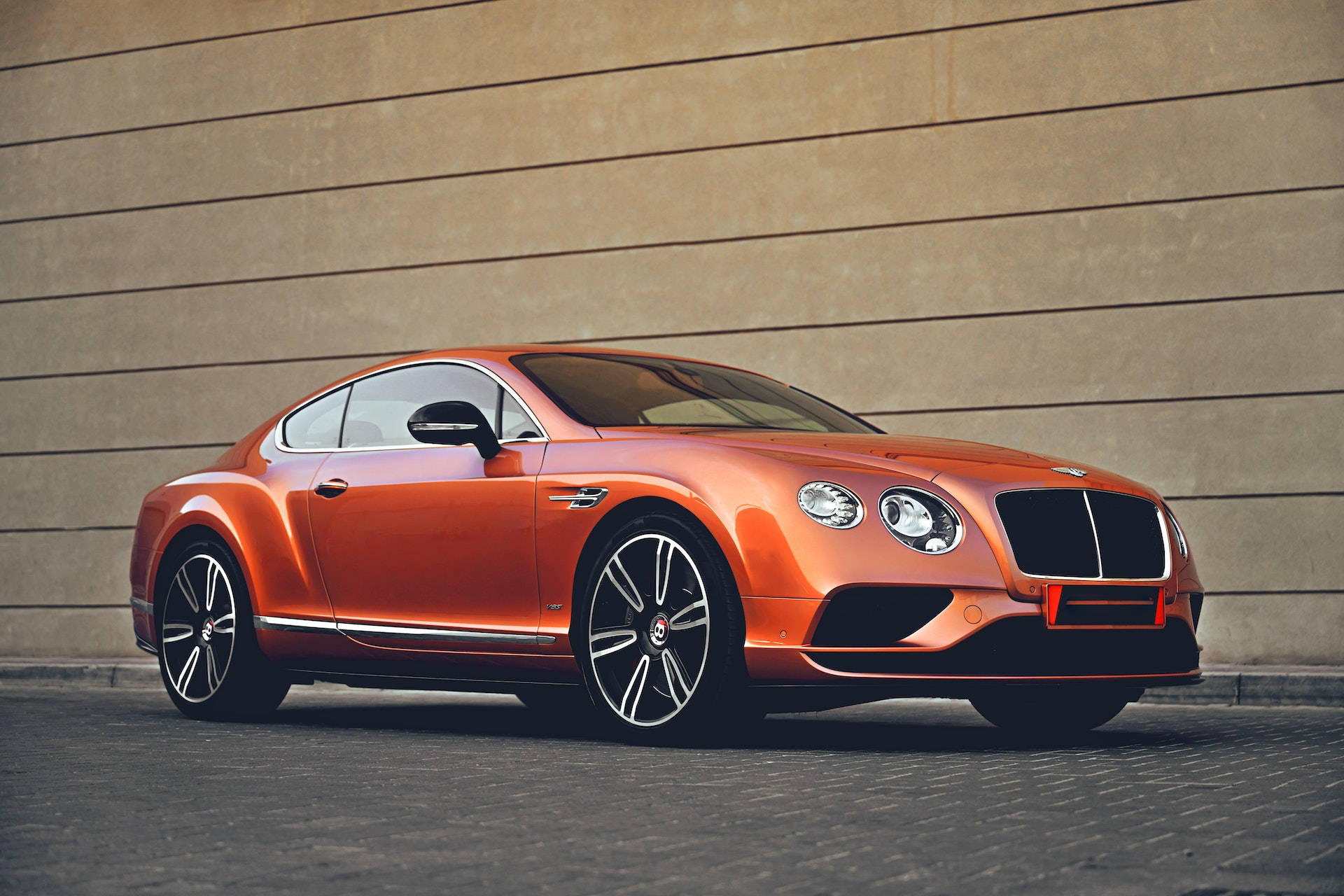 Bentleyautos Continental Orange Wallpaper