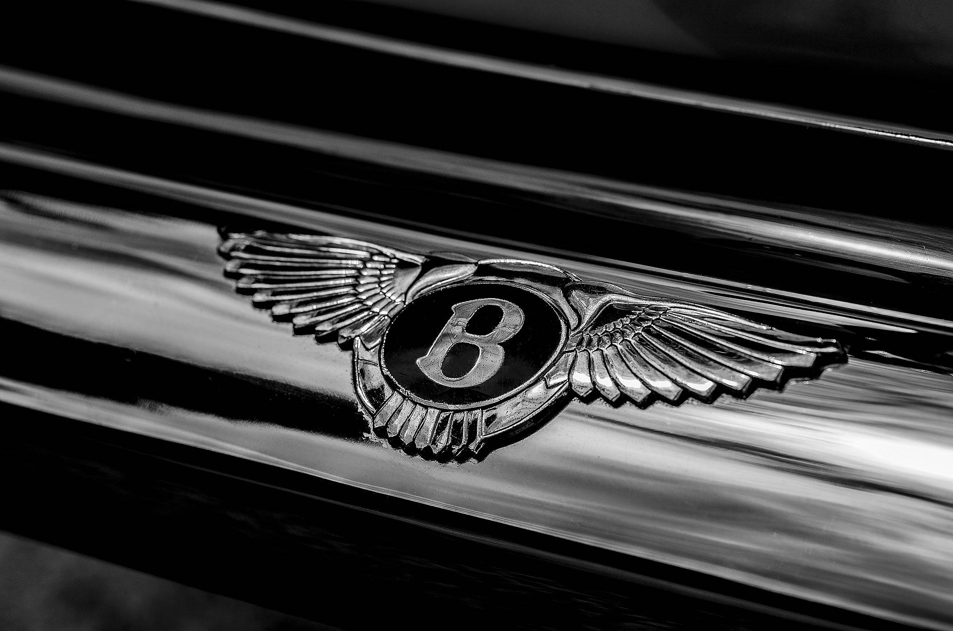 Bentley Cars Logo On Hood Wallpaper